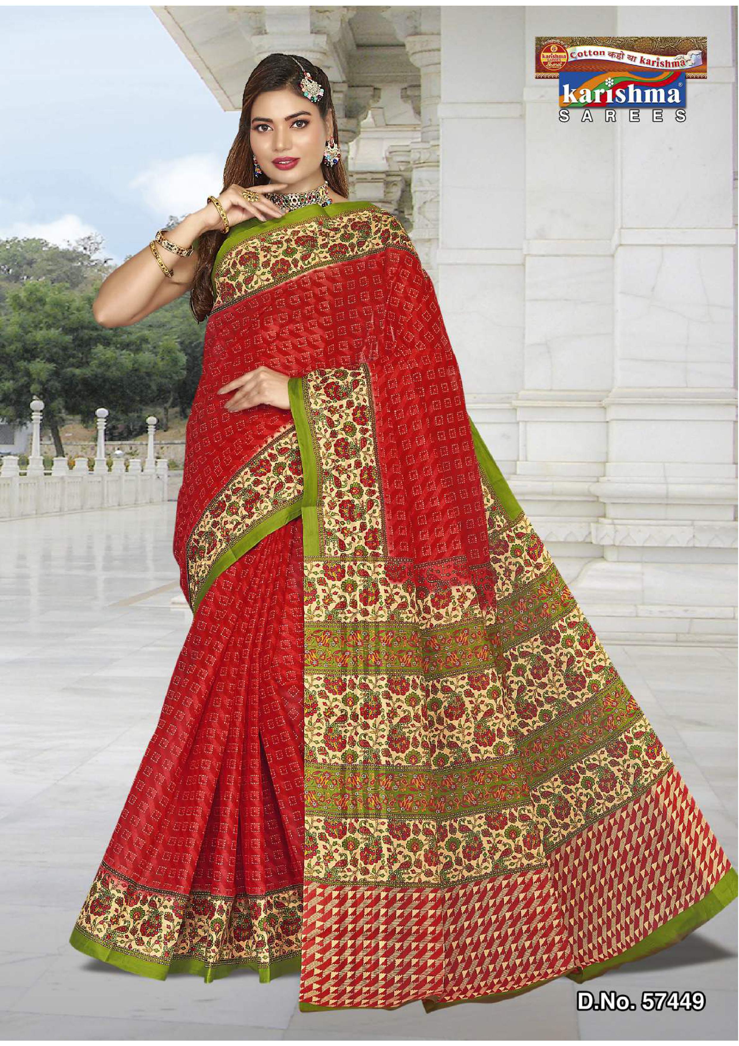 Elephant Procession Border Mulmul Saree