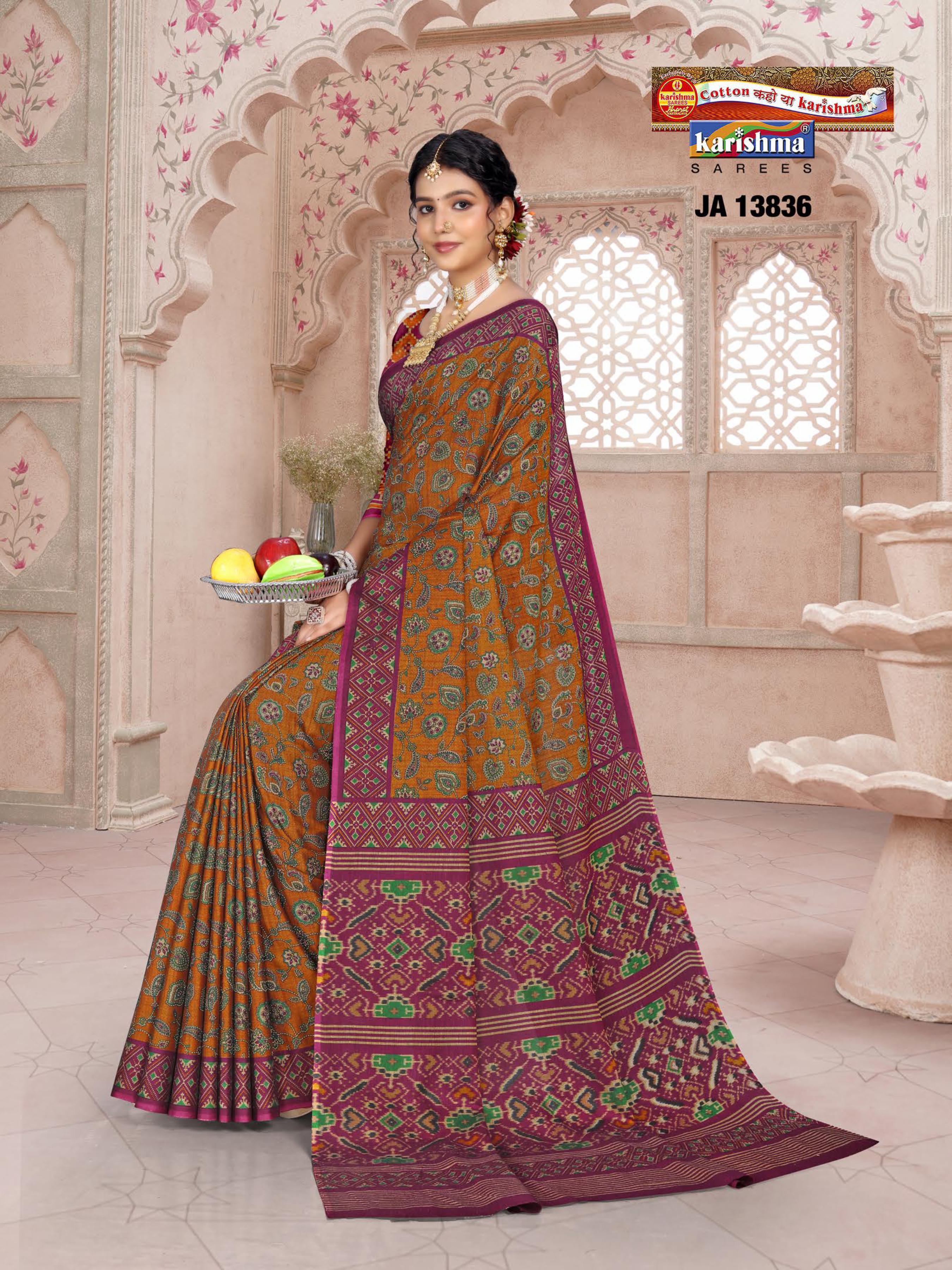 Paisley Vine Pallu Muslin Saree