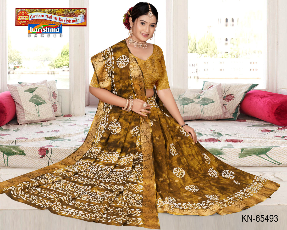 Sunburst Medallion Panel Malai Saree