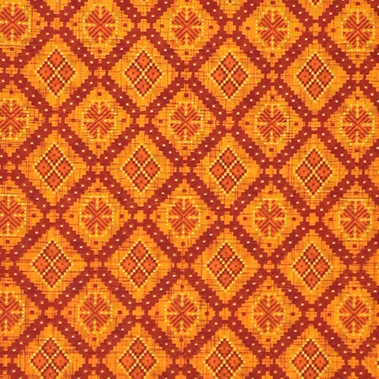 Yellow Traditional Ethnic Designs Printed Pure Mulmul Cotton Zari Border Saree - Shop Karishma