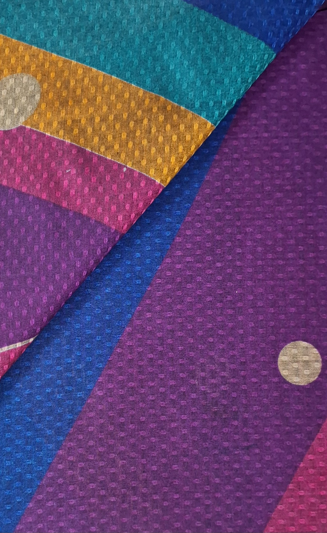 Purple Pure Muslin Bhagalpuri Handloom Pattern Printed Cotton Saree with Border