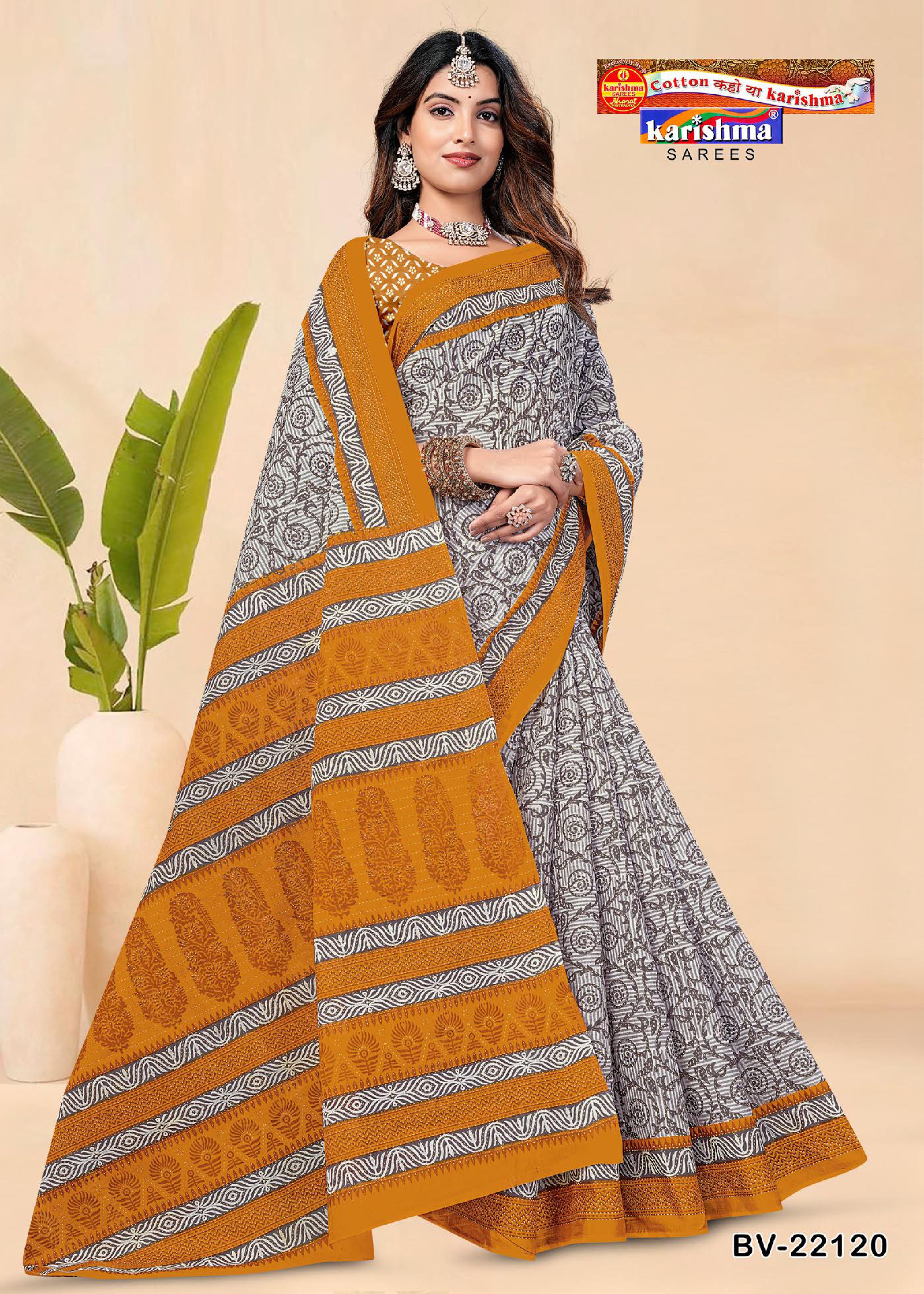 Grey And Yellow Pure Cotton Mulmul (Stiff) Saree With Abstract Print