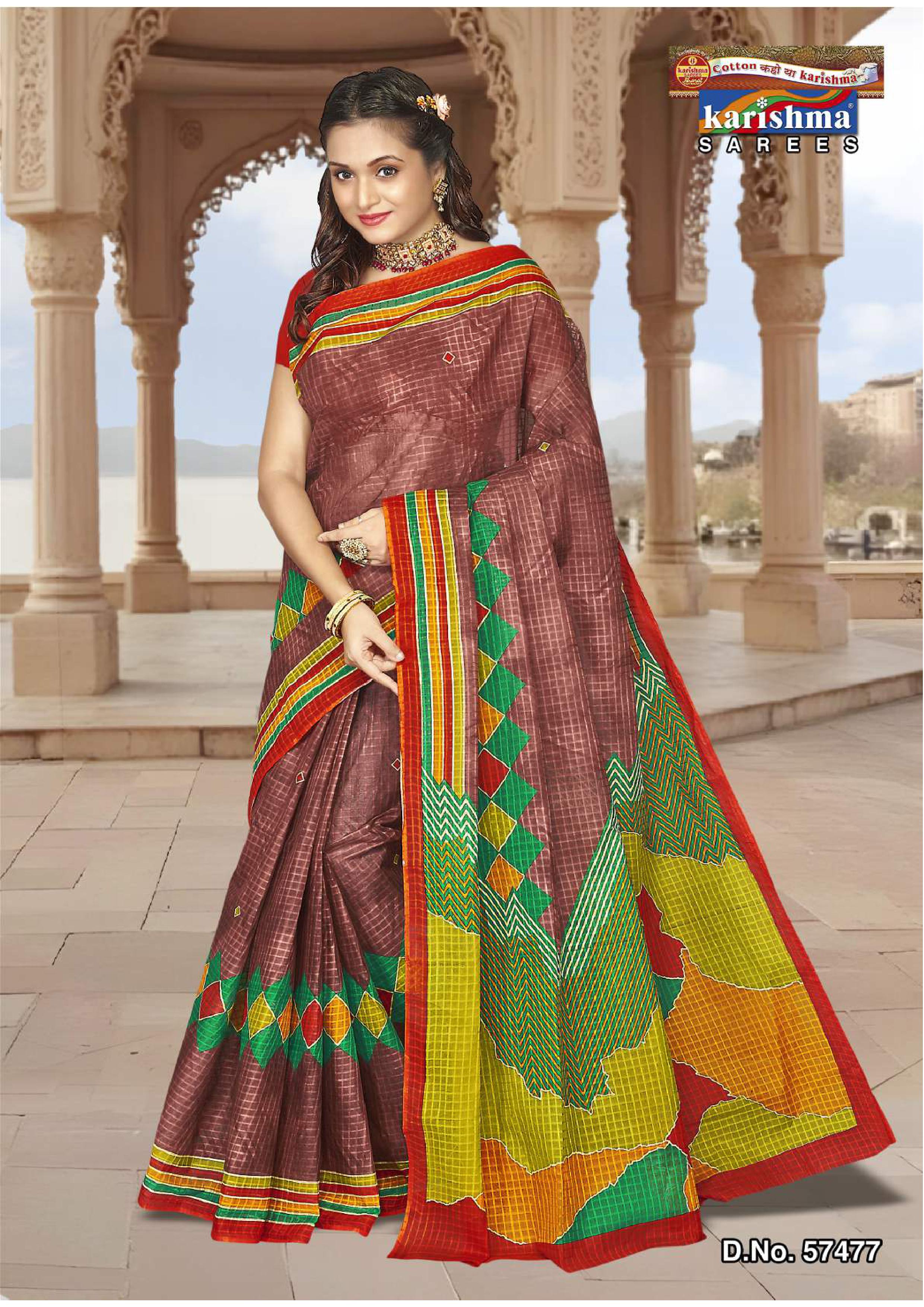 Purple Geomatric And Floral Design Mulmul (Crips) Saree