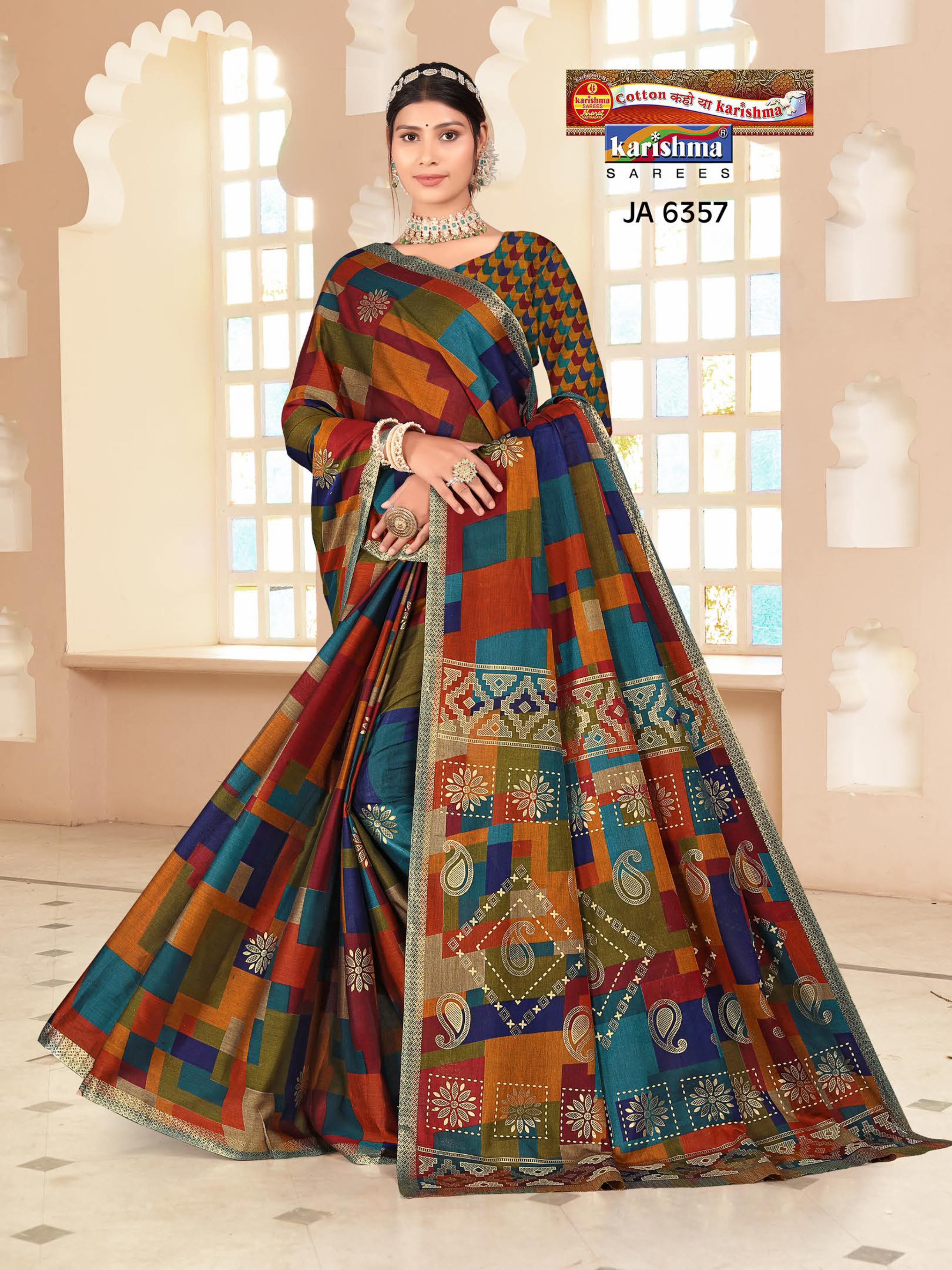 Maroon Pure Cotton Muslin (Soft) Saree With Checks And Golden Print