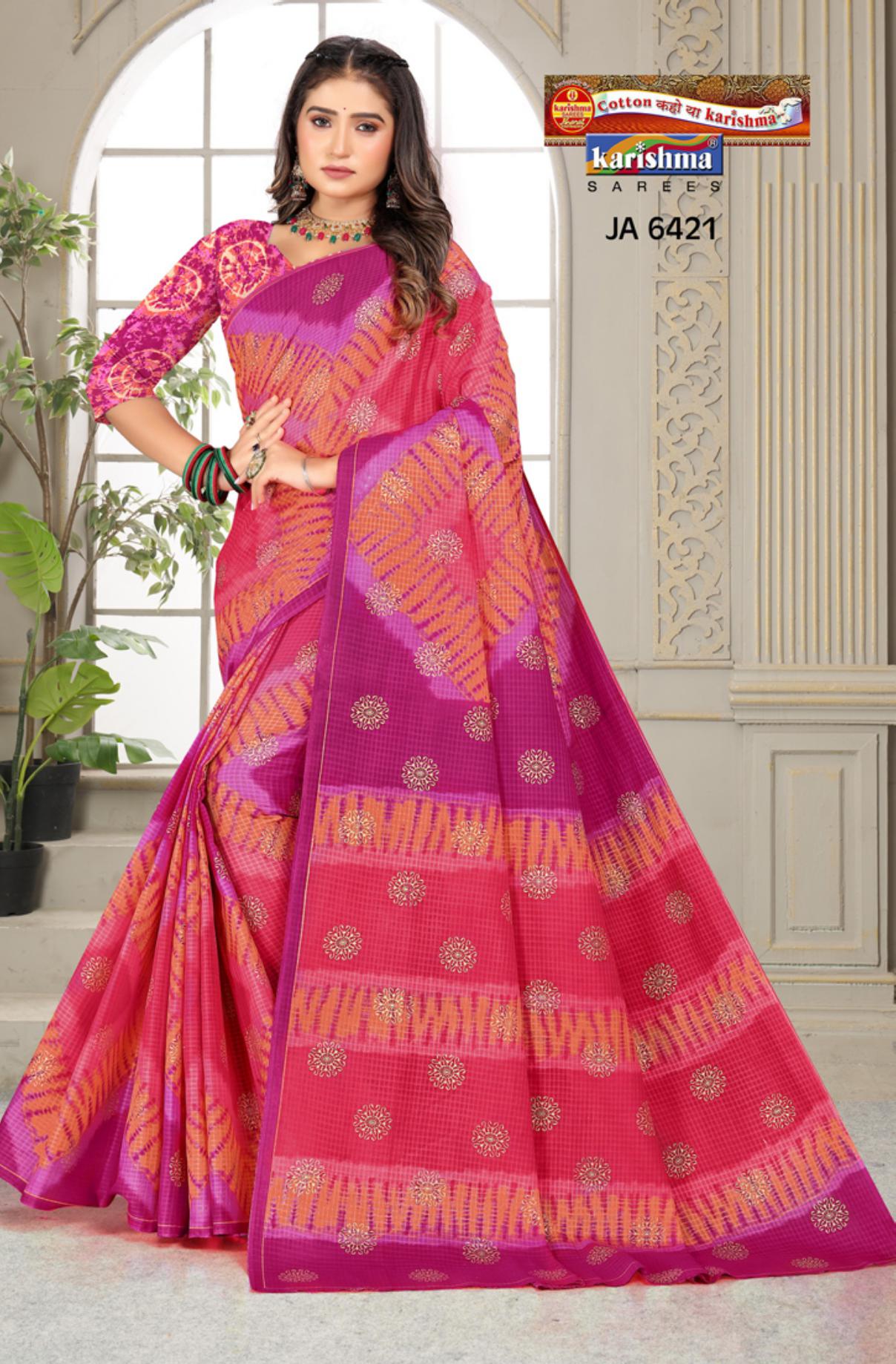 Pink Traditional Tie Dye Design Gold Festive Printed Mulmul Pure Cotton Saree