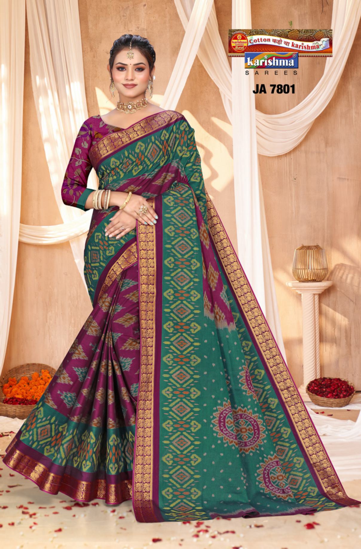 Purple Pure Muslin Gold Panetar Design Printed Saree with Zari Border