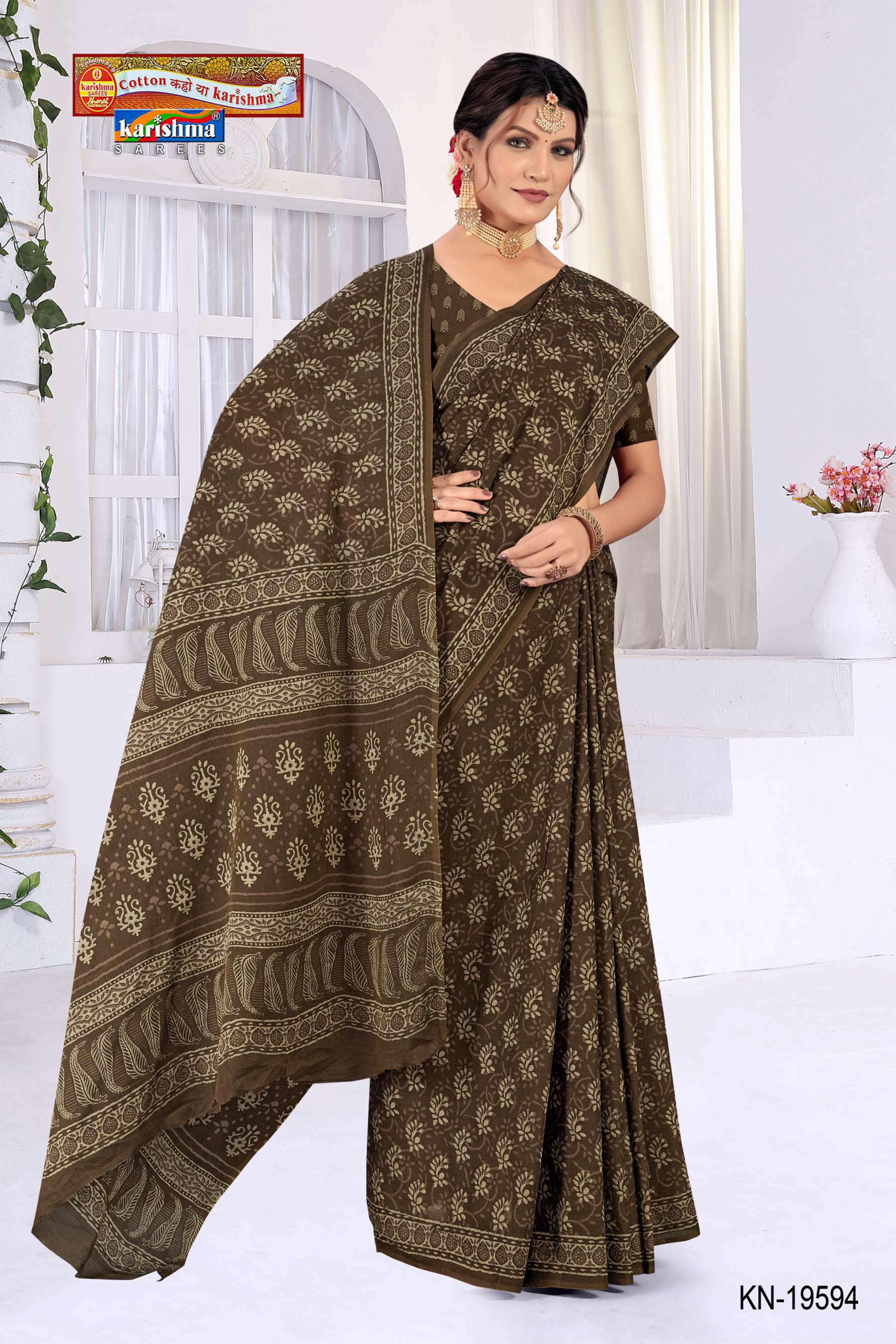 Mehendi Pure Cotton Muslin (Soft) Saree With Beautifull Modern Design