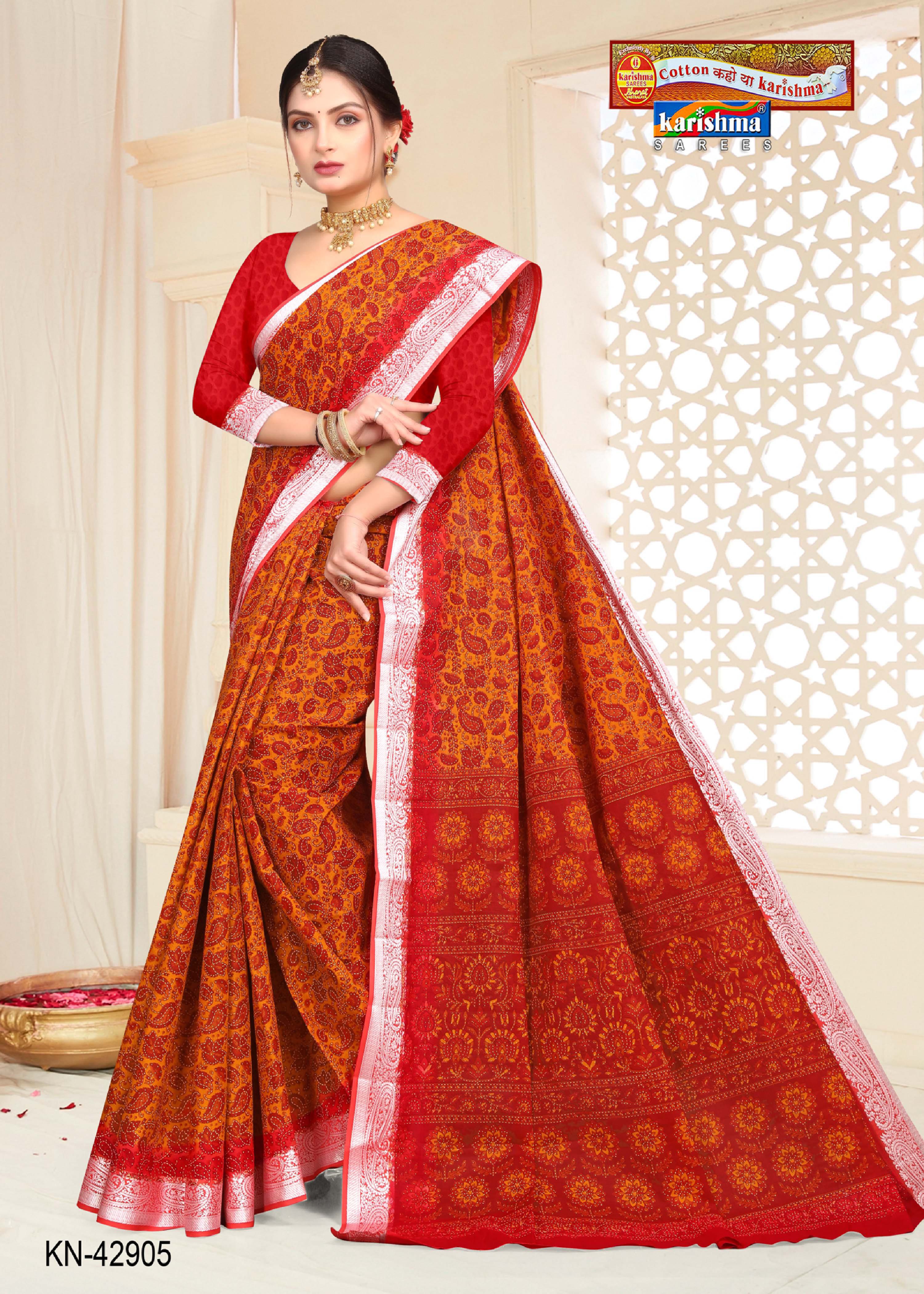 Yellow Pure Cotton Malai (Soft) Saree With Floral Print Allover And Silver Figure Border