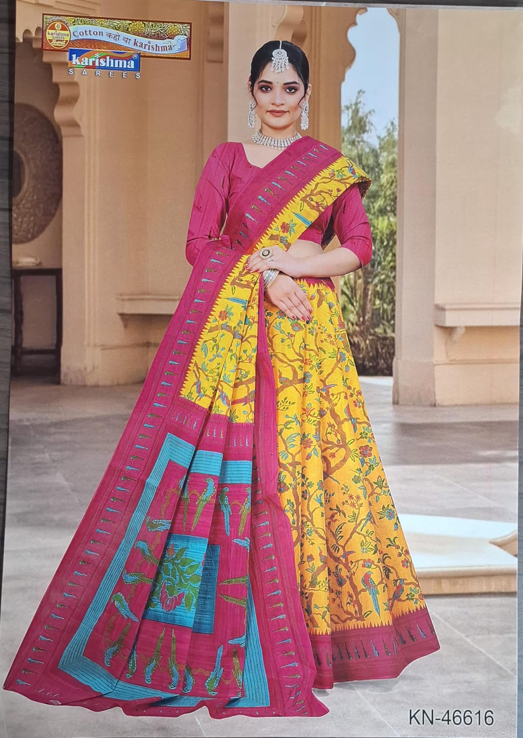 Experience the effortless drape of pure mulmul (stiff) cotton with this beautifully printed saree, perfect for festive gatherings and elegant daily wear.