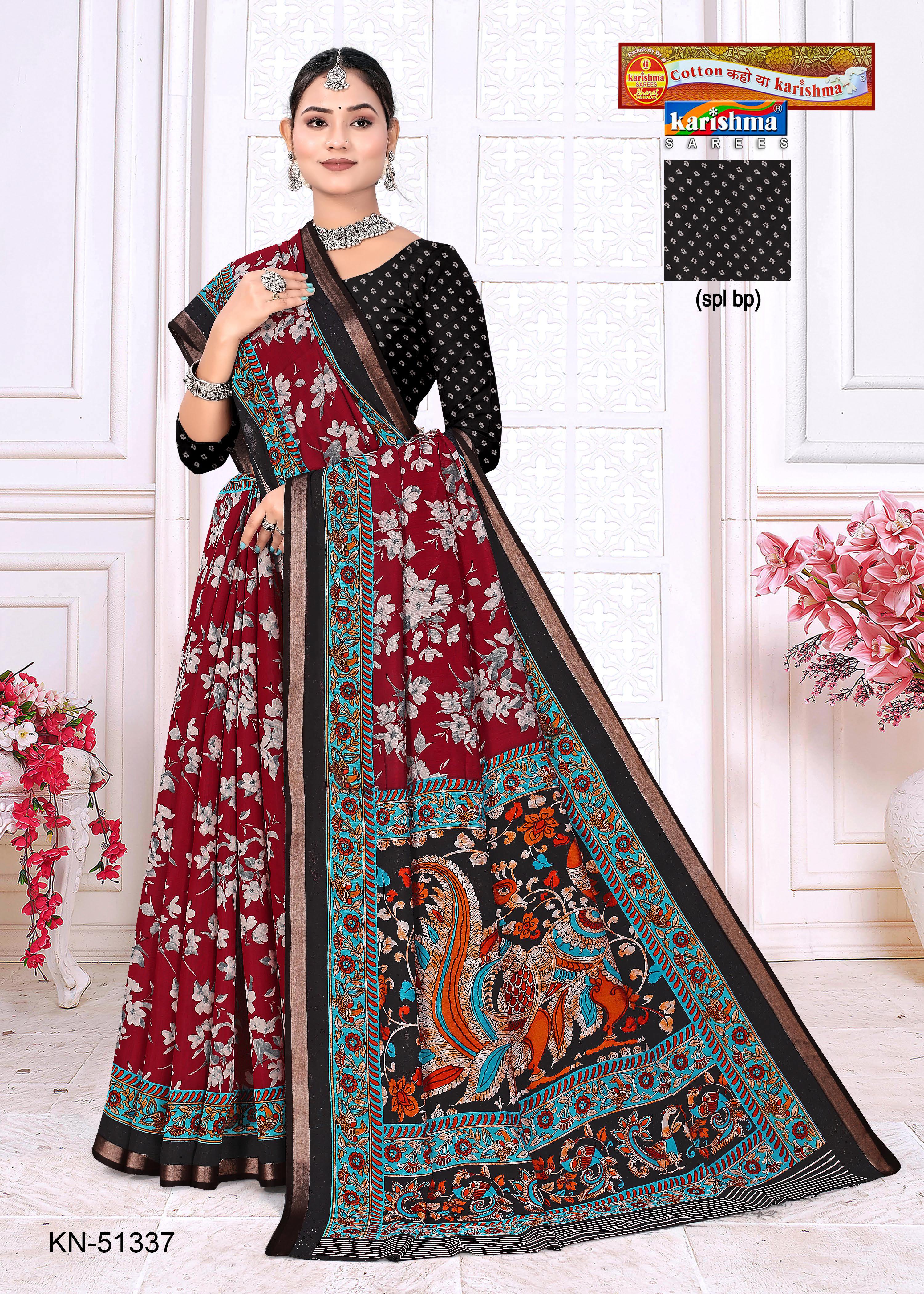 Black And White  Pure Cotton (Soft) Malai Saree With Modern Design And Simple Border