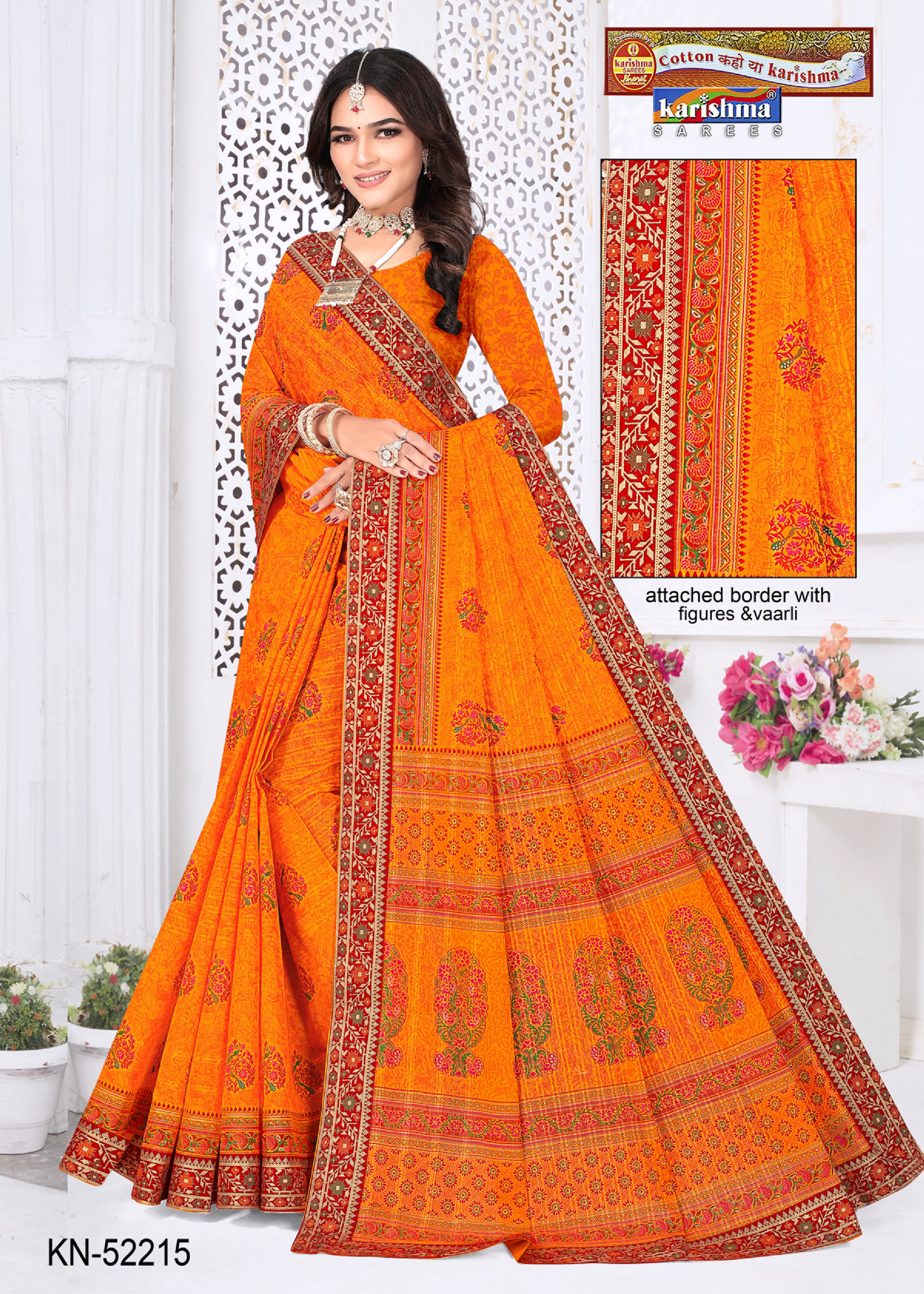 Yellow Pure Cotton Mulmul (Stiff ) Saree With Traditional Warli Print And Beautifil  Border