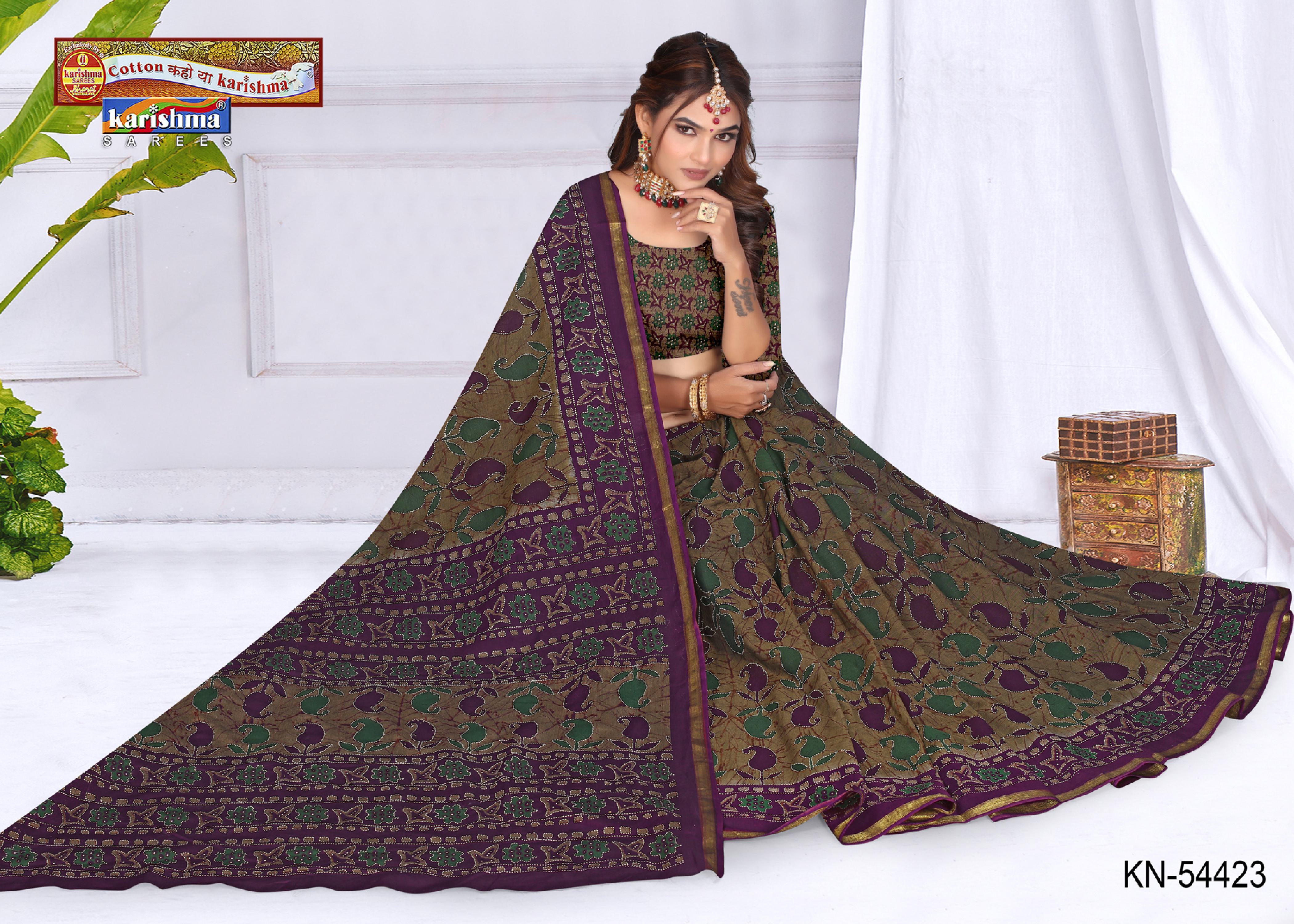Brown Pure Cotton Muslin (Soft) Saree With Abstract Print