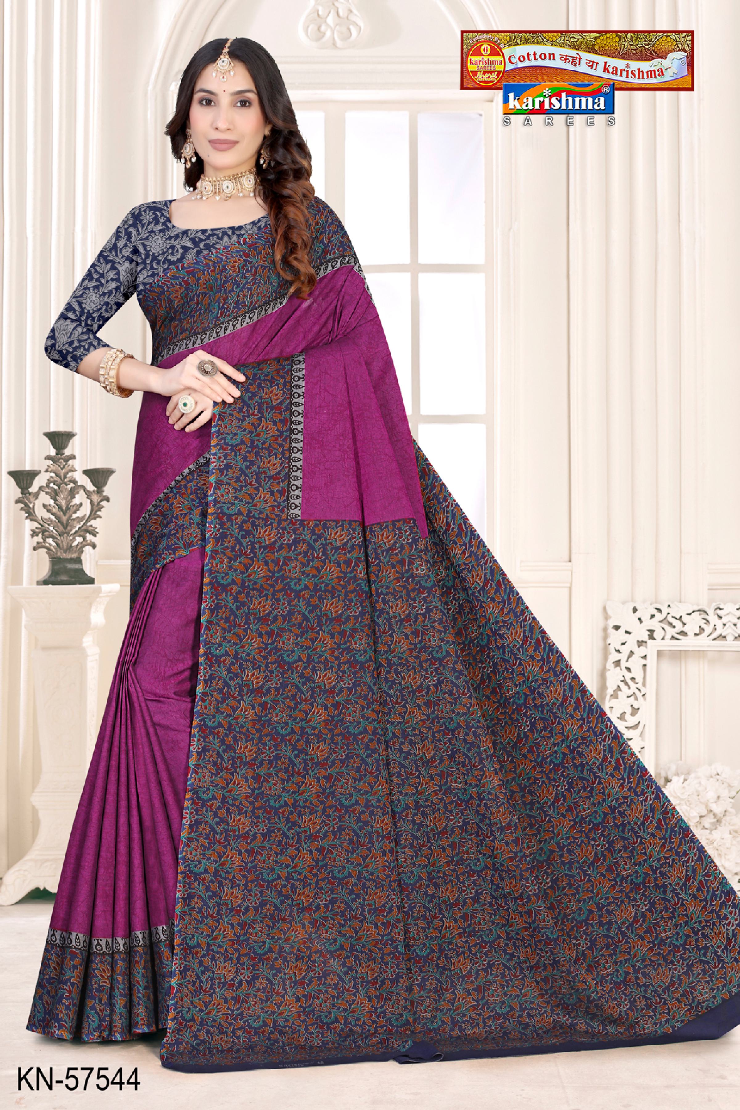 Pink Pure Cotton (Soft) Muslin Saree With Beautiful Big Border