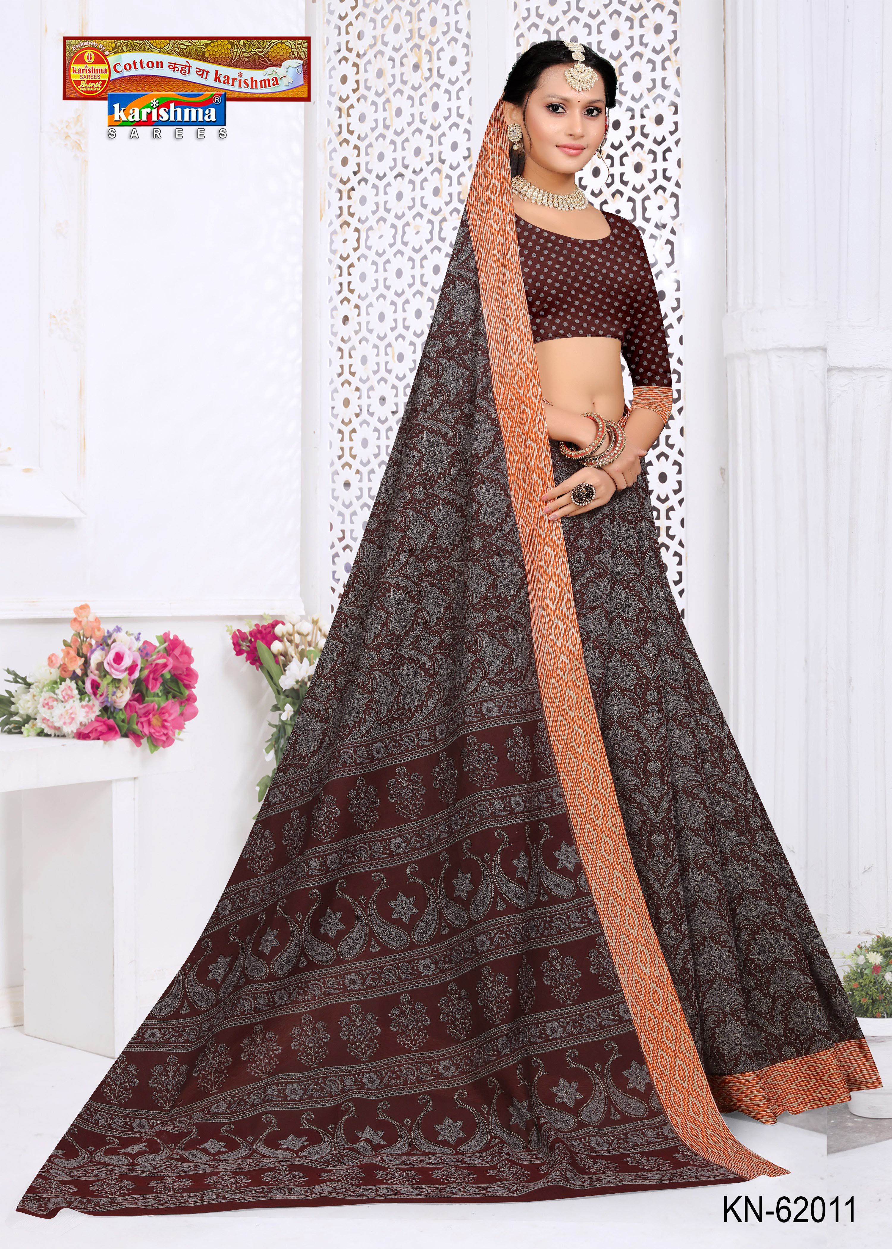 Maroon and Peach Pure Cotton Muslin (Soft) Saree With Paisely Design Allover And Moder Border