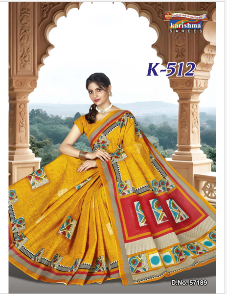 Designer Kalamkari Mulmul Saree