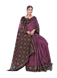 Magenta Stripes with Patola Pallu