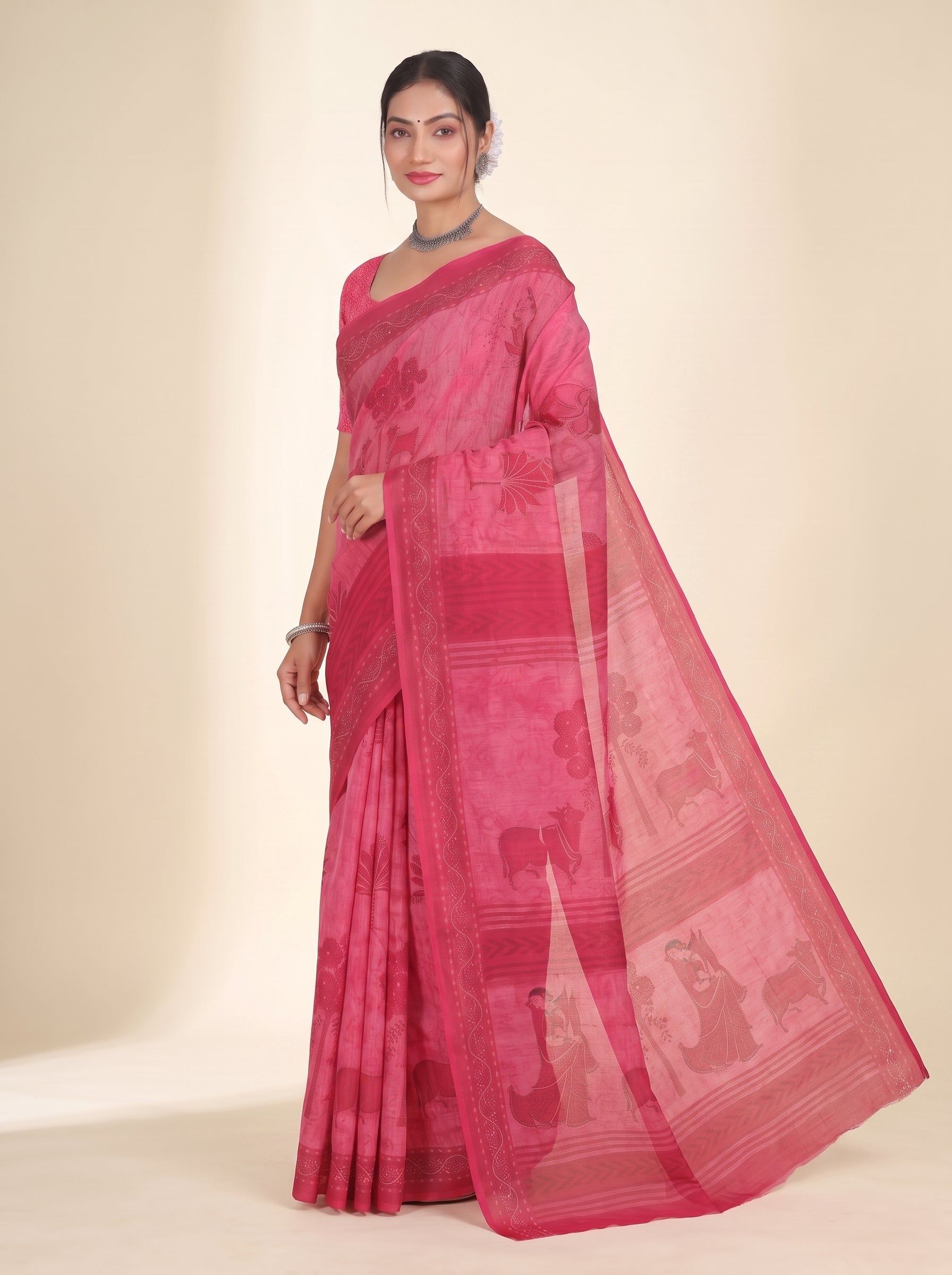 Side drape [sku:K-1342-ROSE-PINK]