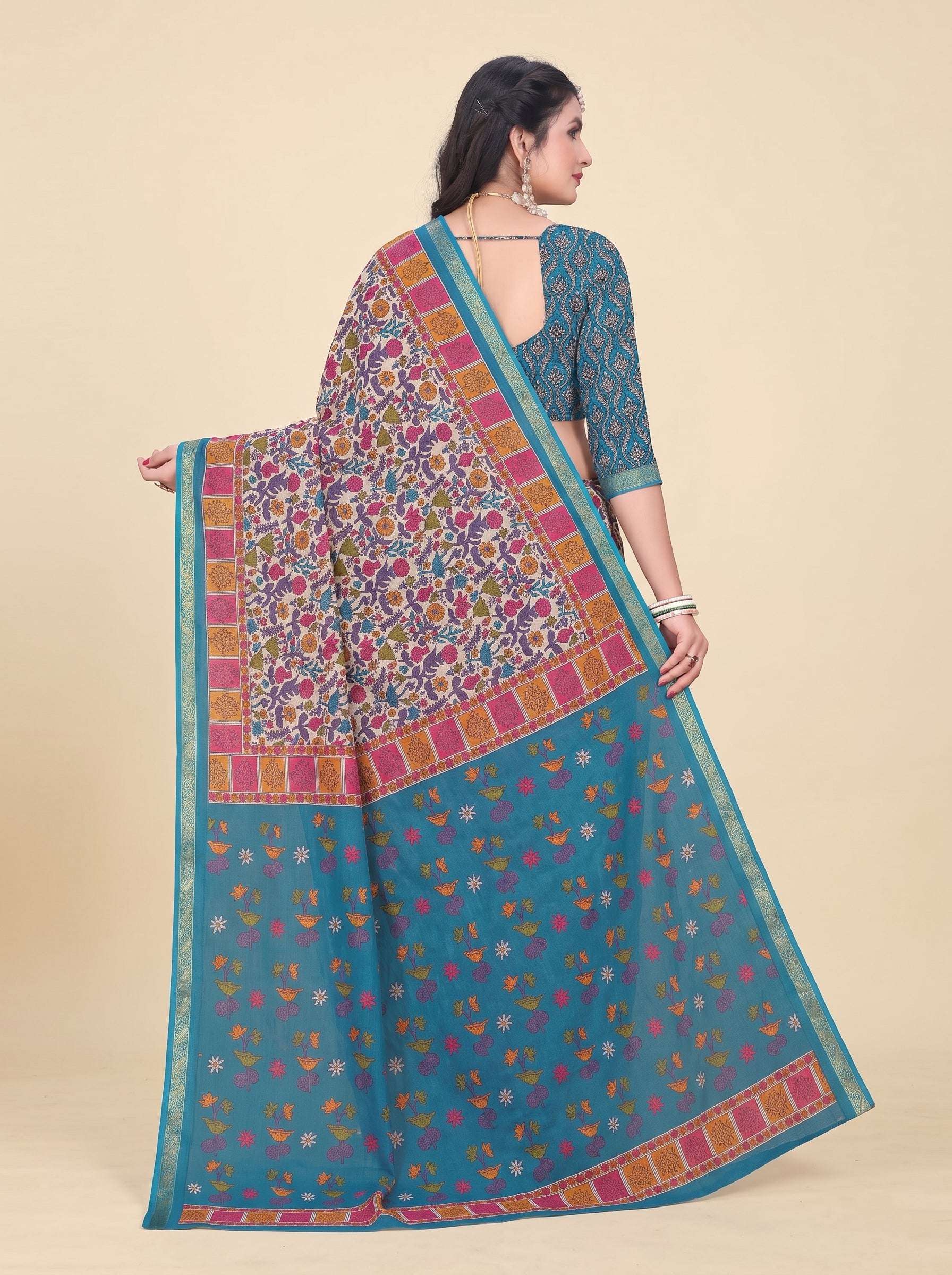 Shared back pallu [sku:JA 14294]