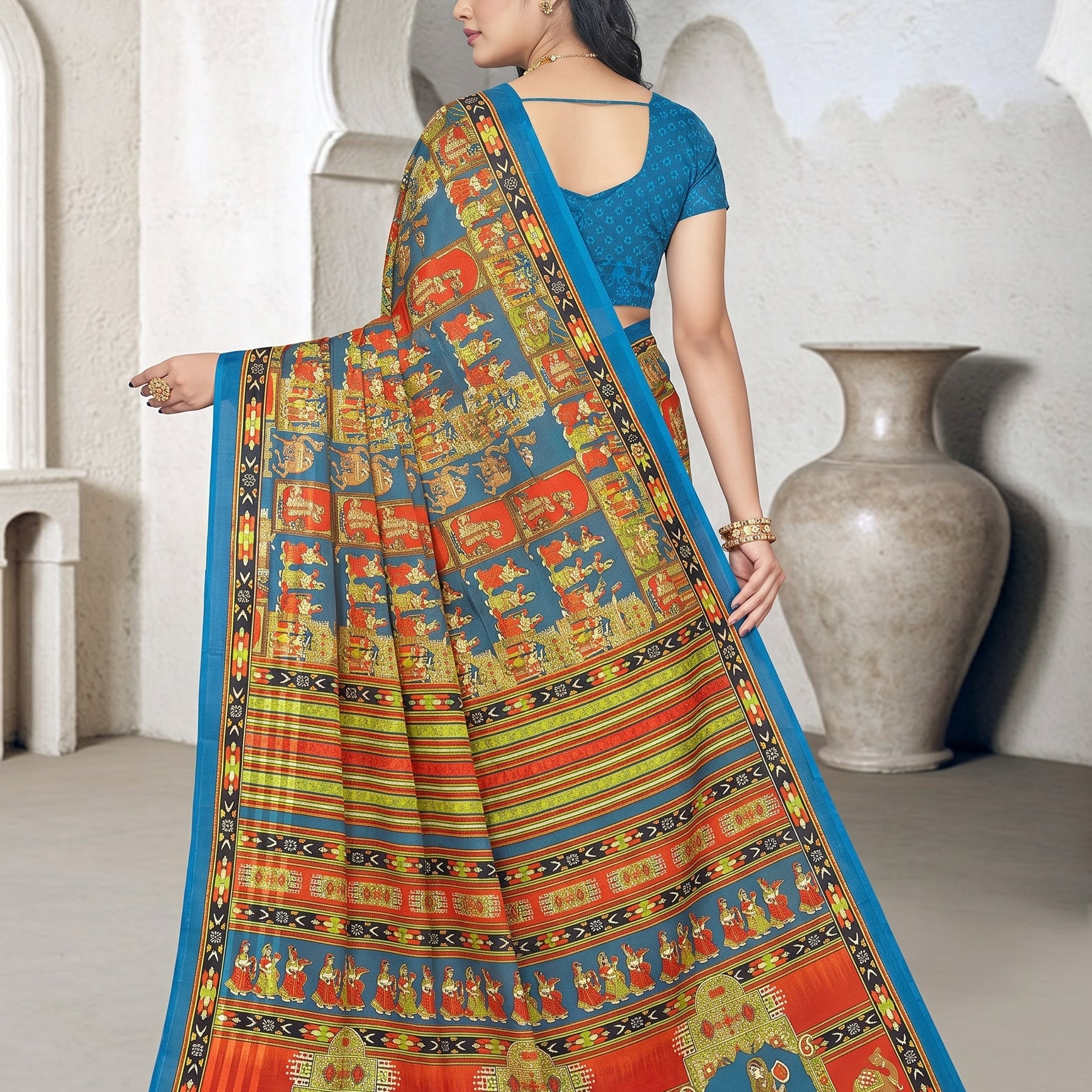 Back pallu [sku:D.NO. 59532]