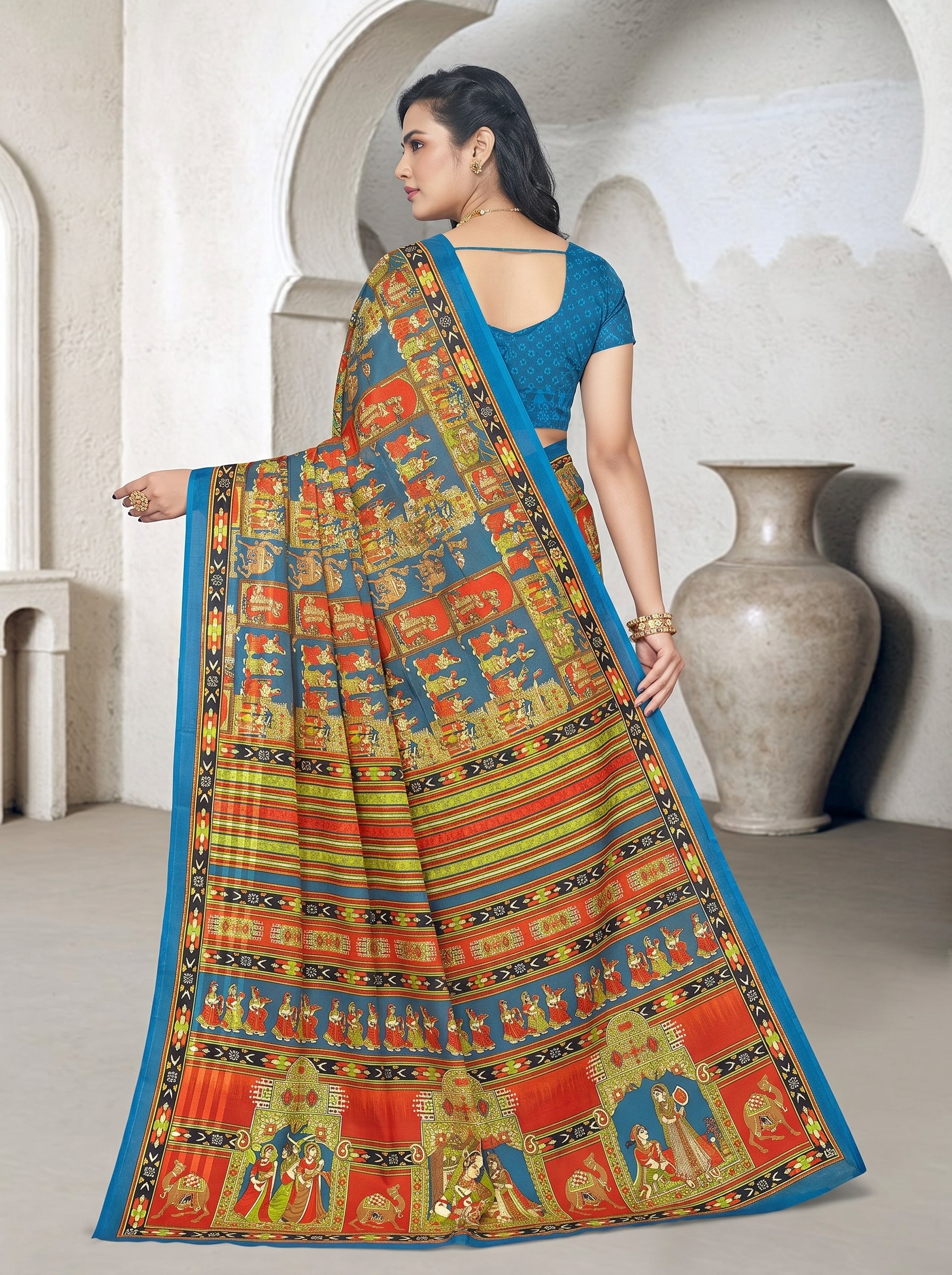 Back pallu [sku:D.NO. 59532]