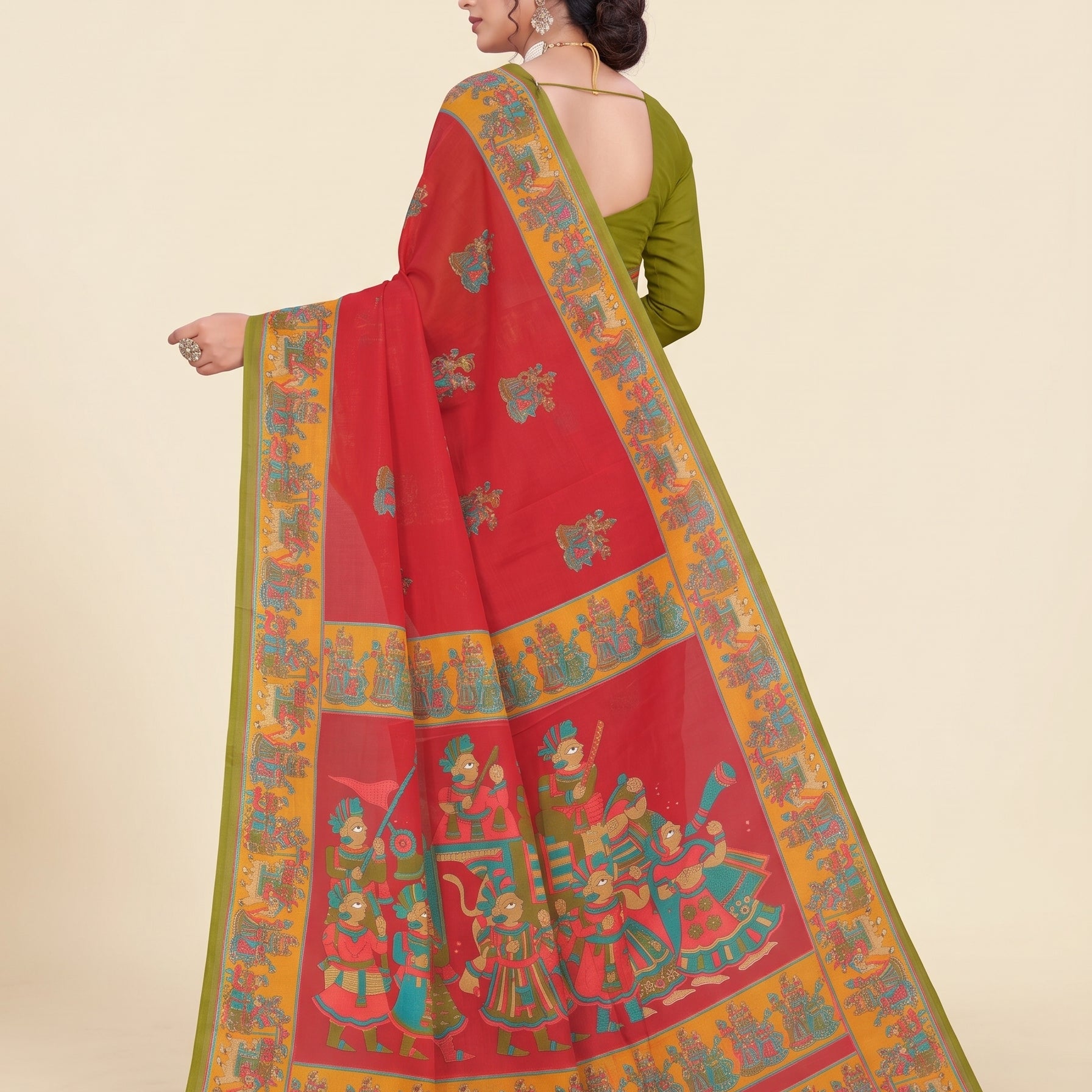Shared back pallu
