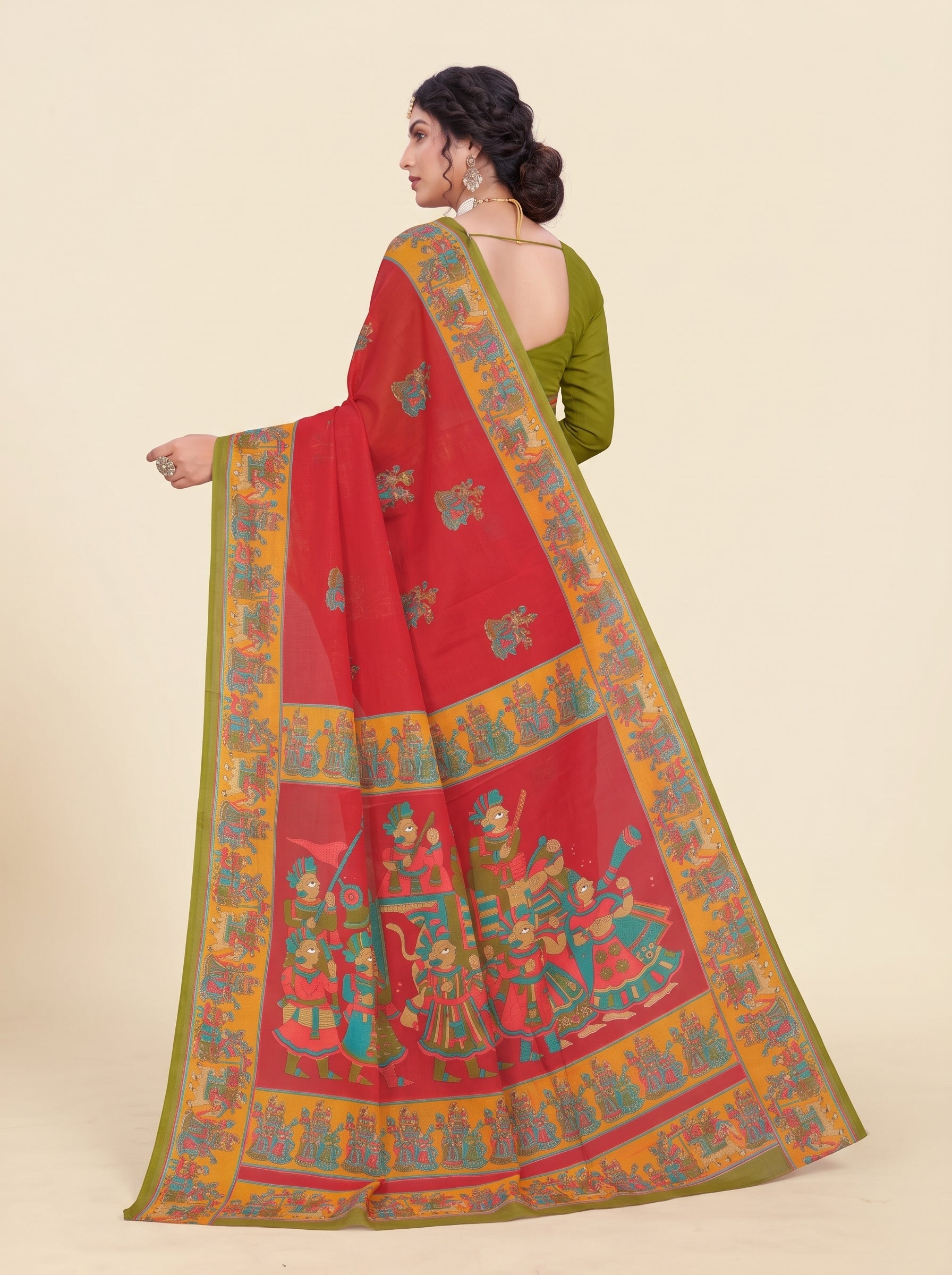 Shared back pallu