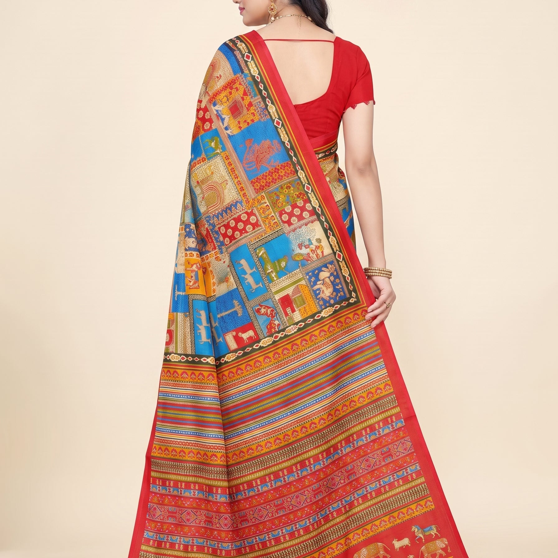 Shared back pallu [sku:D.NO.59525]