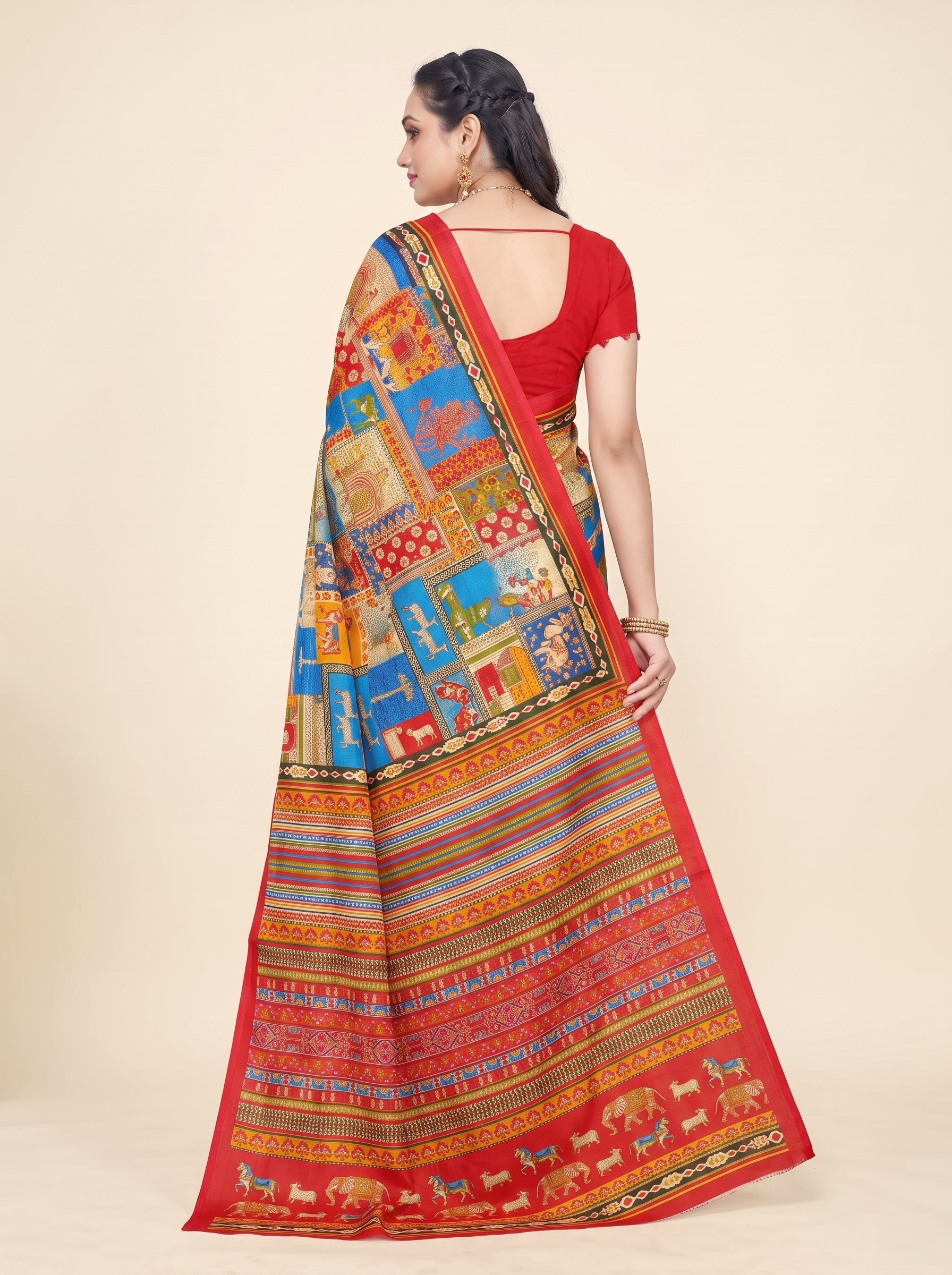 Shared back pallu [sku:D.NO.59525]