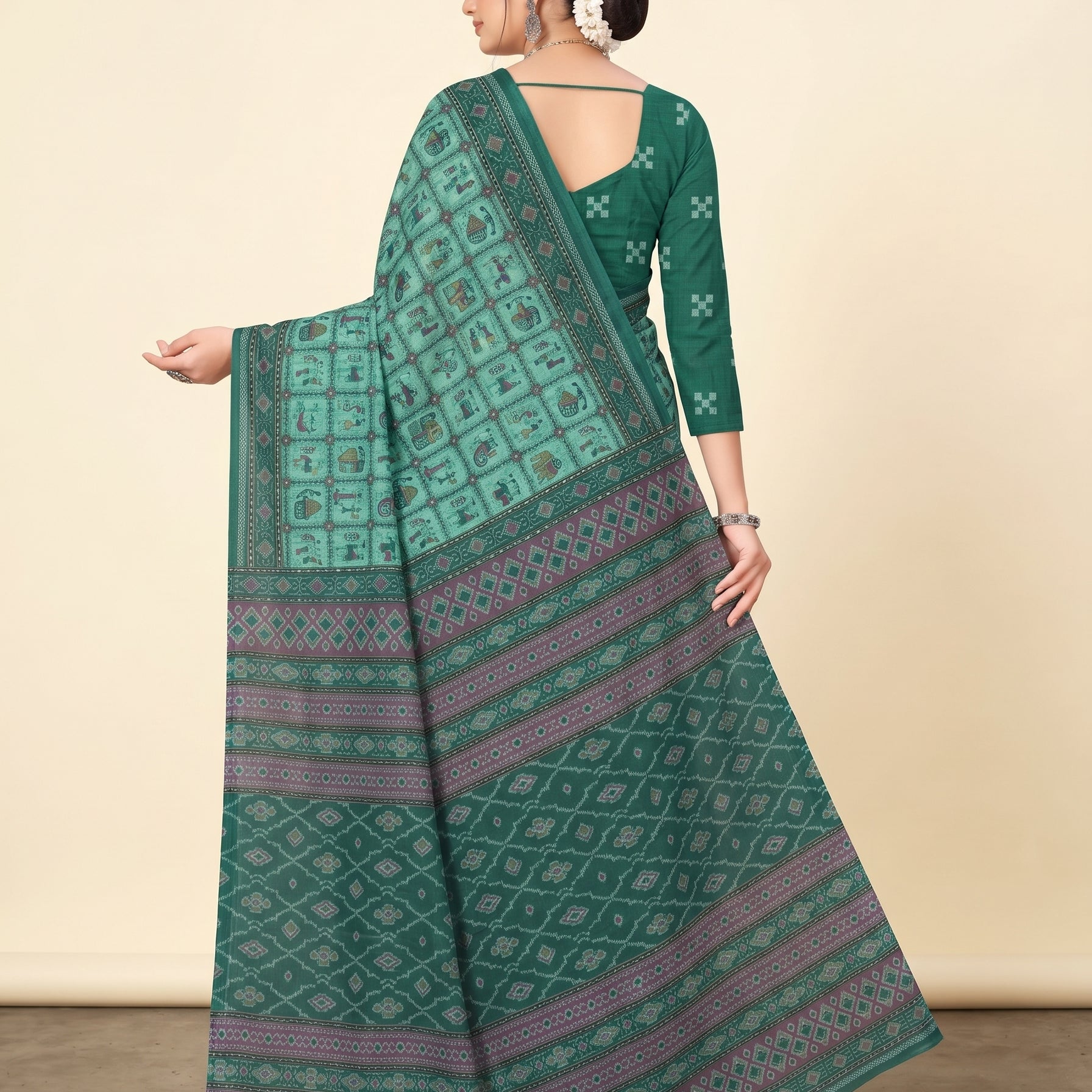 Back pallu