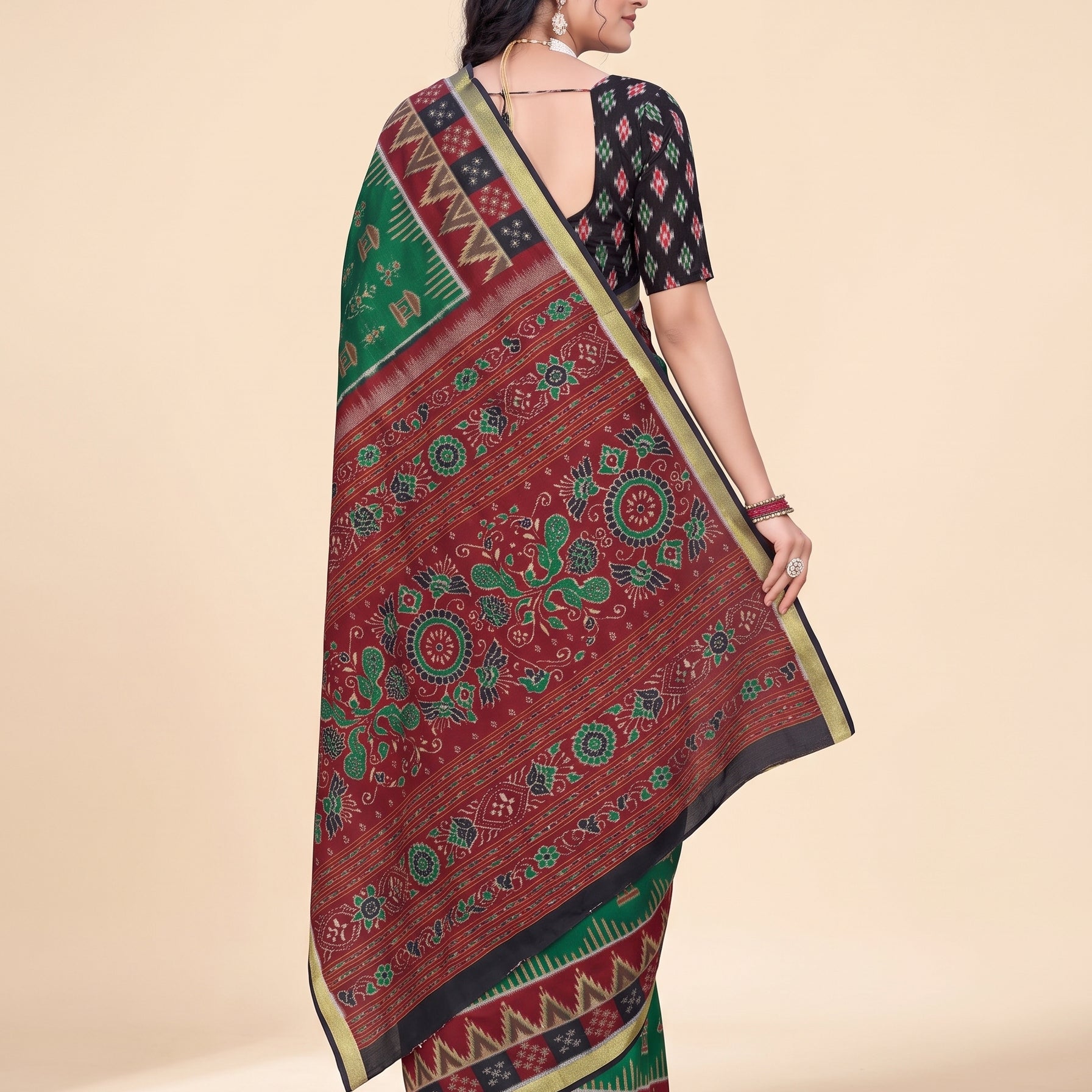 Shared back pallu [sku:JA-14405]