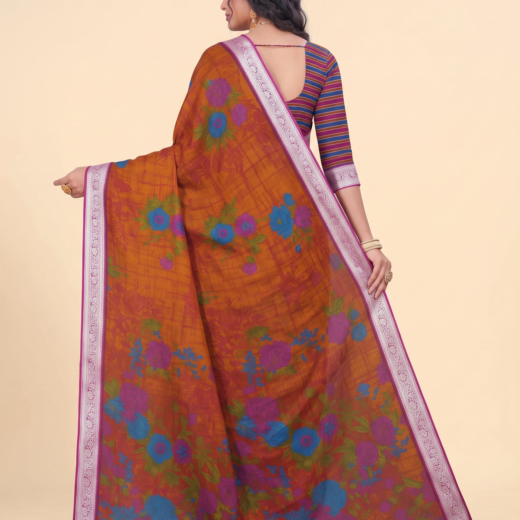 Shared back pallu [sku:JA-14831]