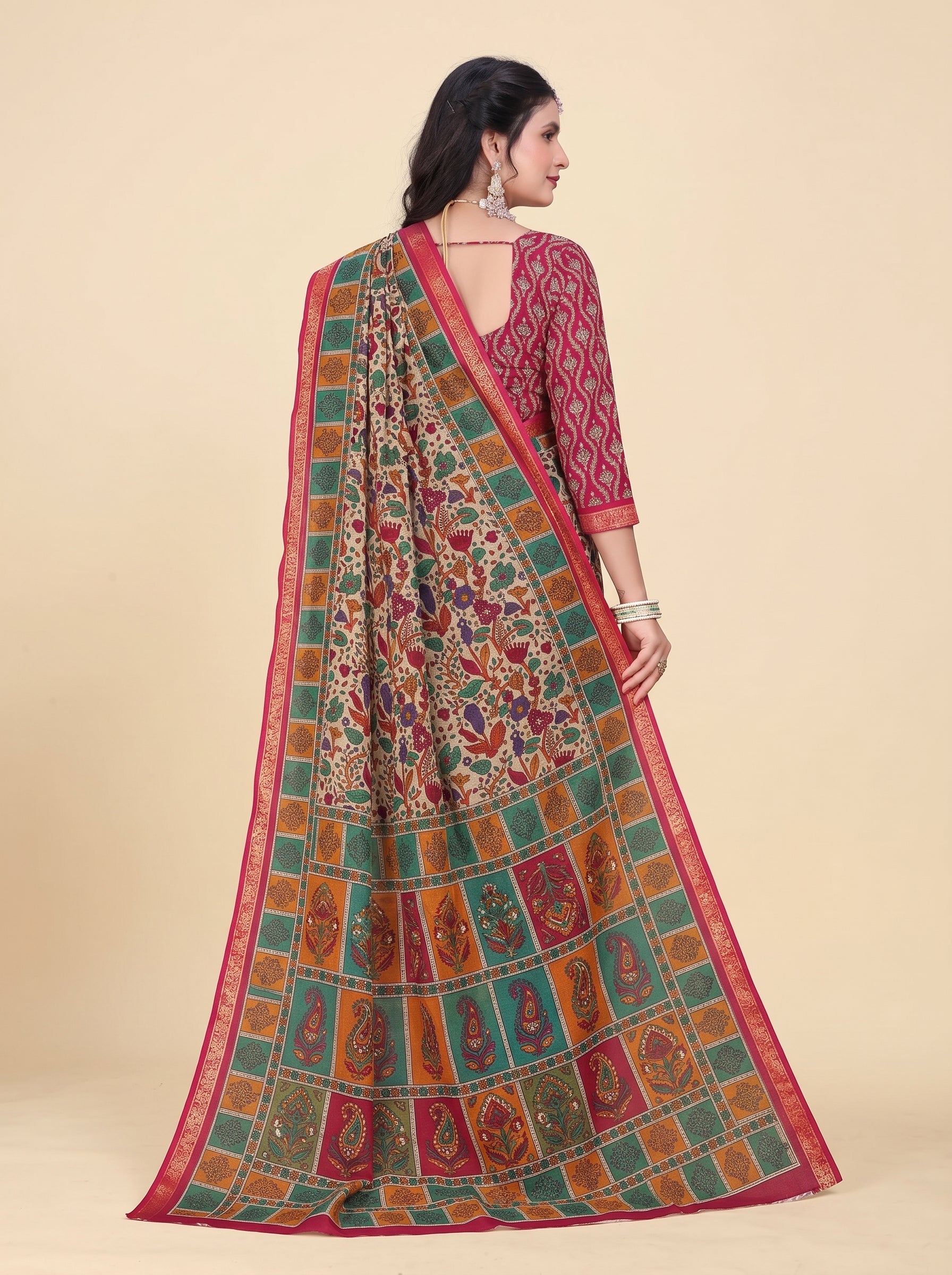 Shared back pallu [sku:JA 14297]