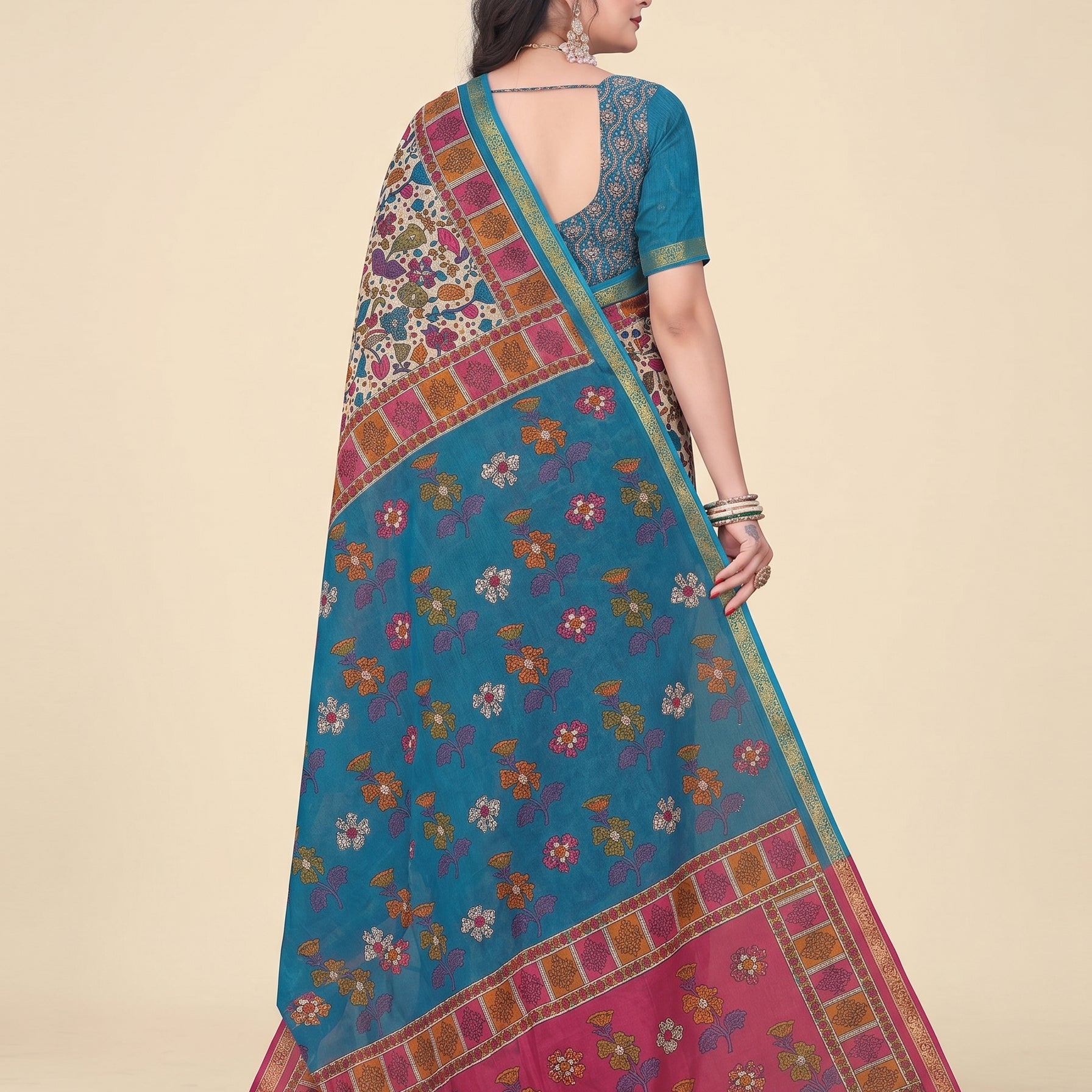 Shared back pallu [sku:JA 14298]