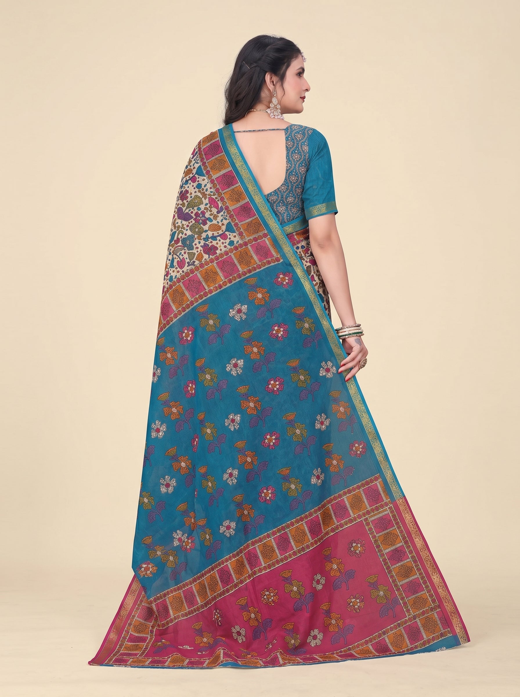 Shared back pallu [sku:JA 14298]