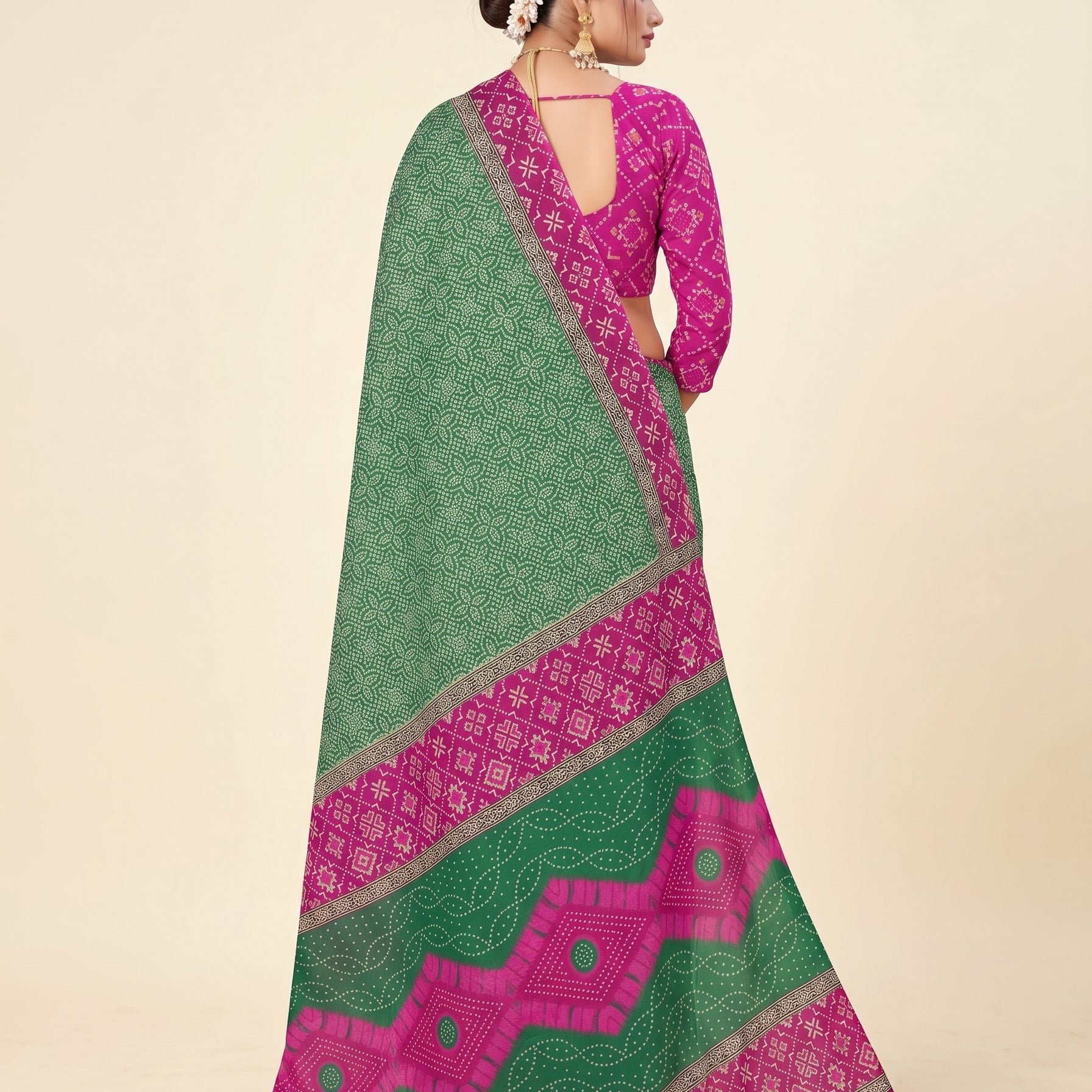 Shared back pallu [sku:KN-64607]