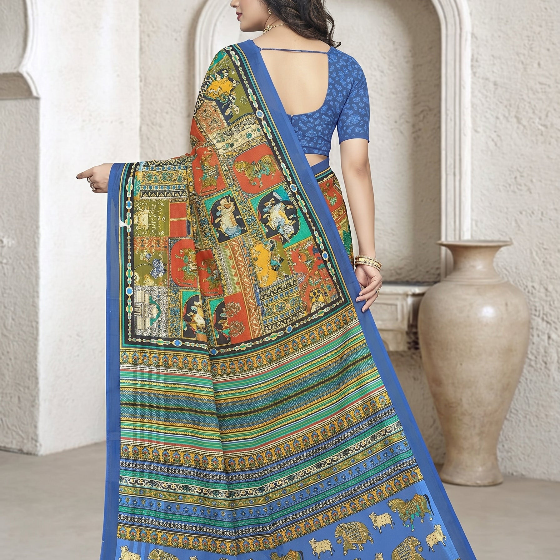 Back pallu [sku:D.NO. 59520]