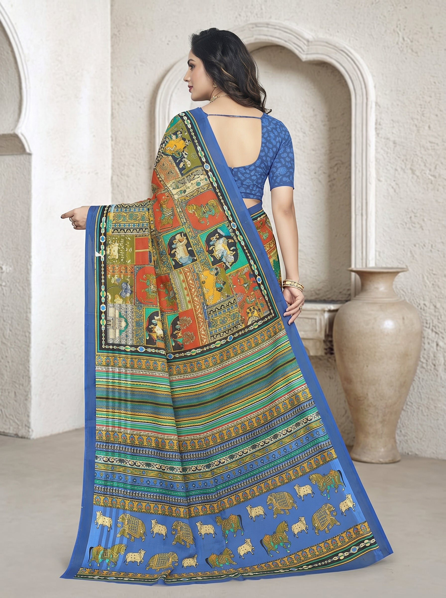 Back pallu [sku:D.NO. 59520]