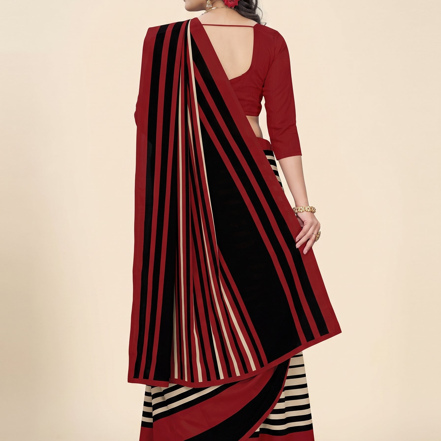 Shared back pallu [sku:BV-23729]