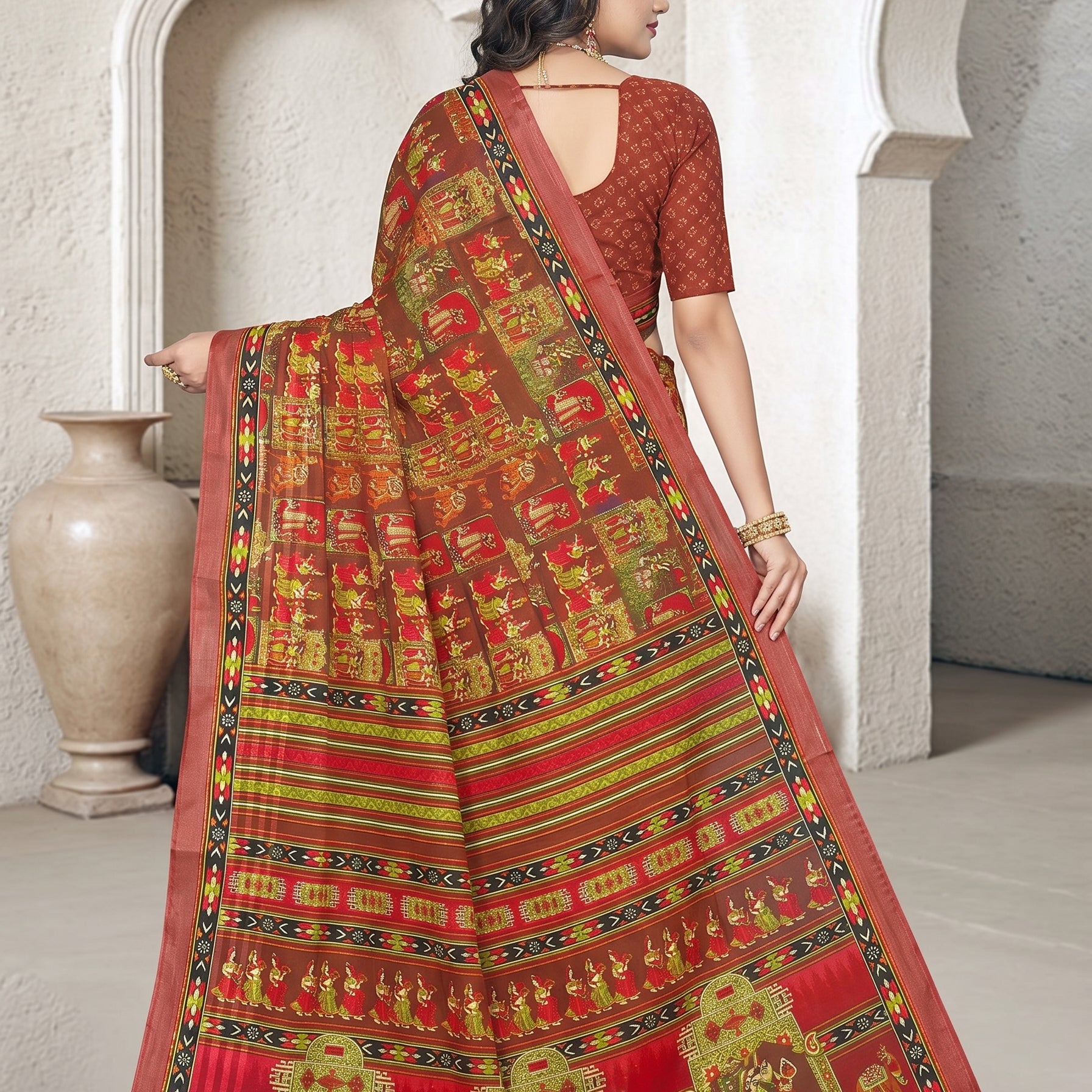 Back pallu [sku:D.NO. 59531]