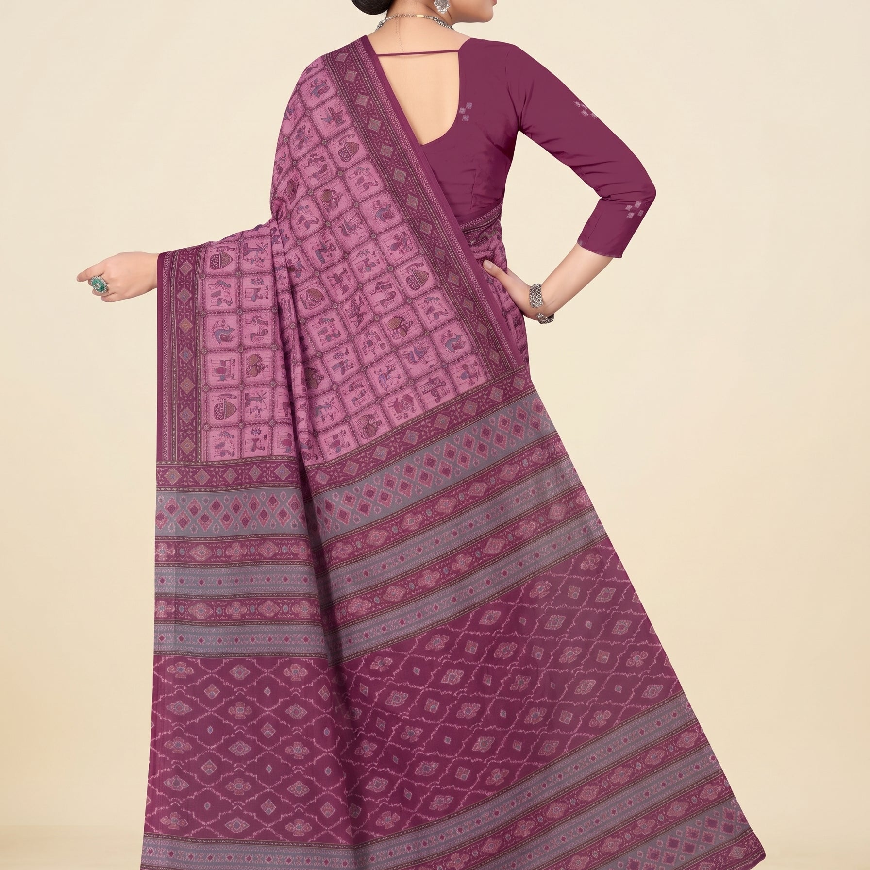 Back pallu