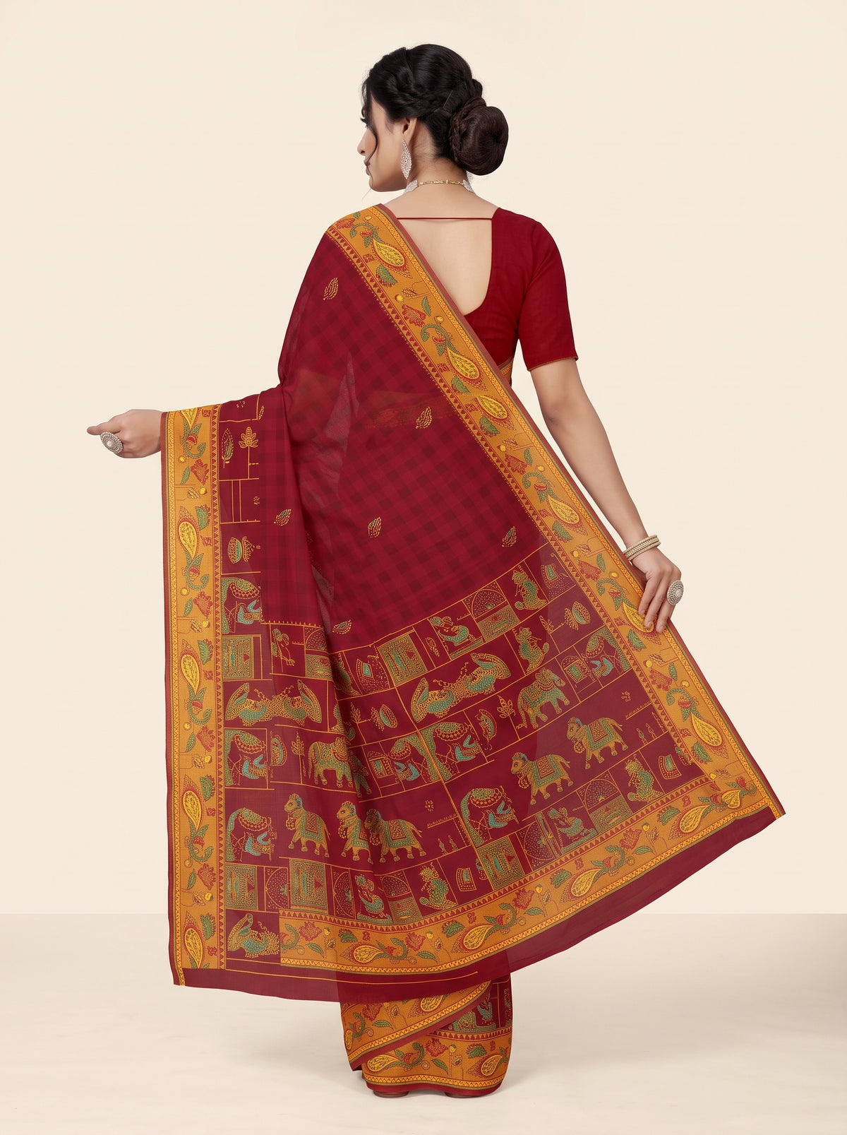 Shared back pallu [sku:D.NO.70097]
