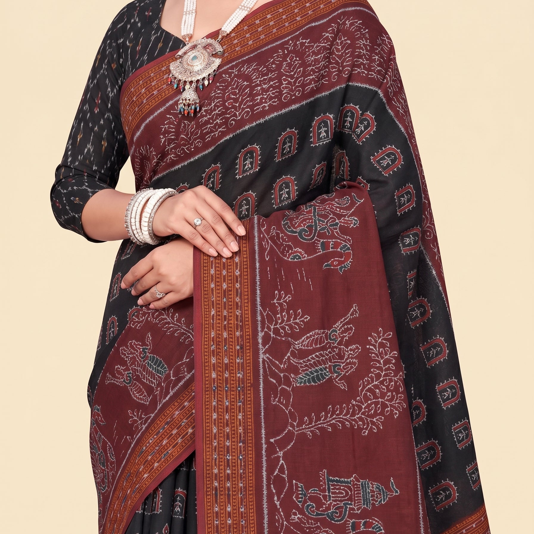 Pallu close-up