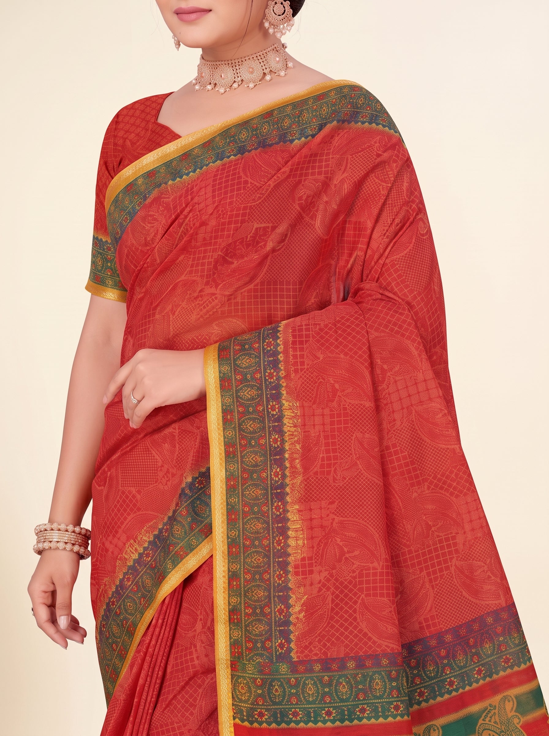 Shared pallu close-up [sku:KN-65263]