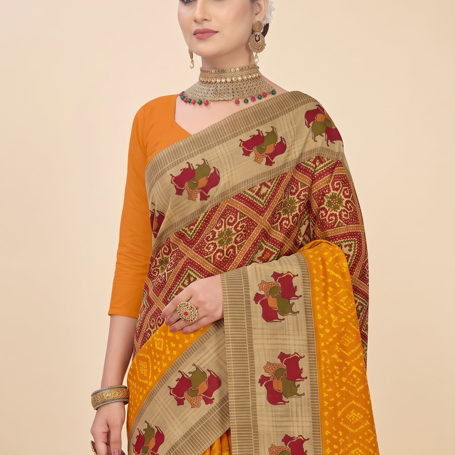 Shared pallu close-up [sku:BV-24985]