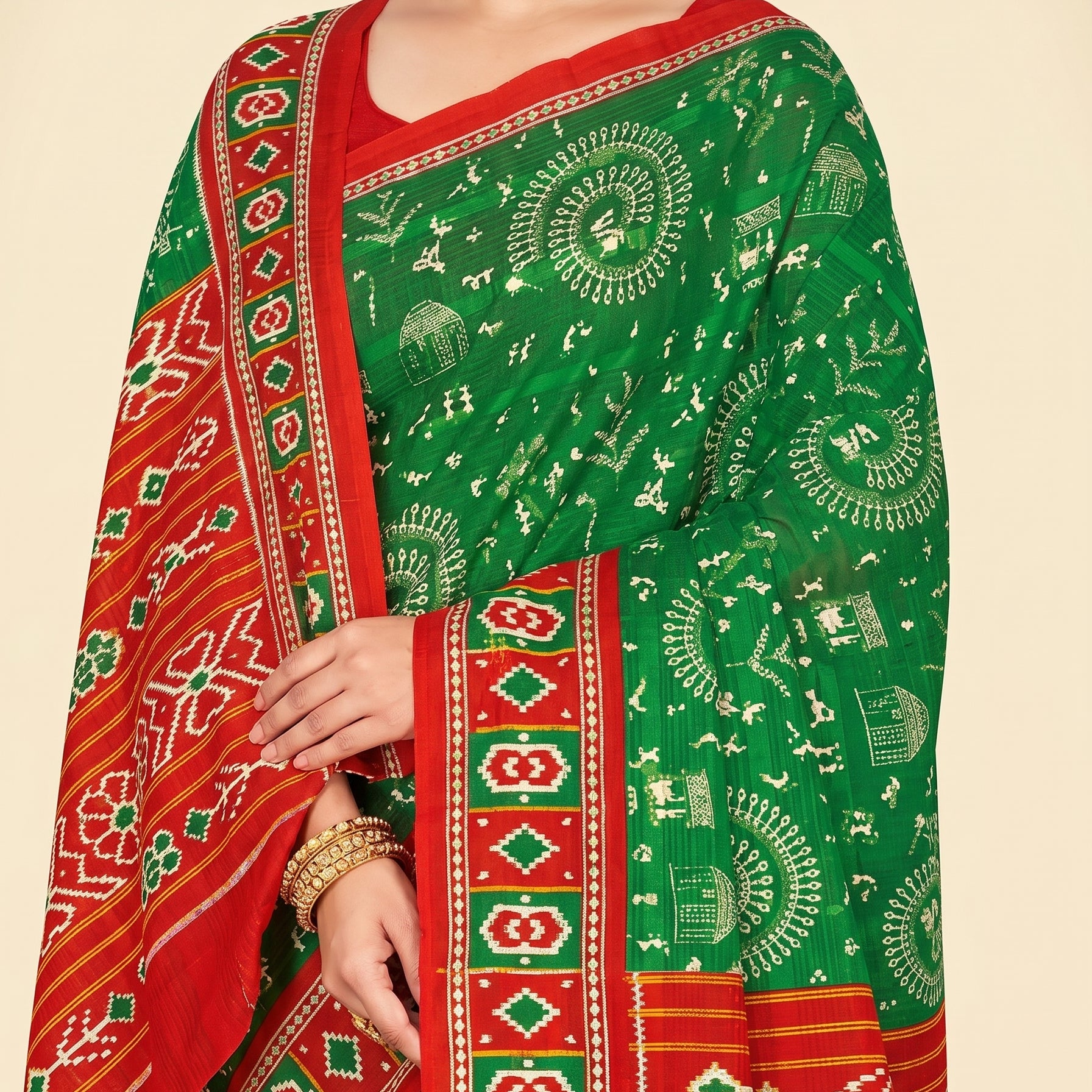 Pallu close-up