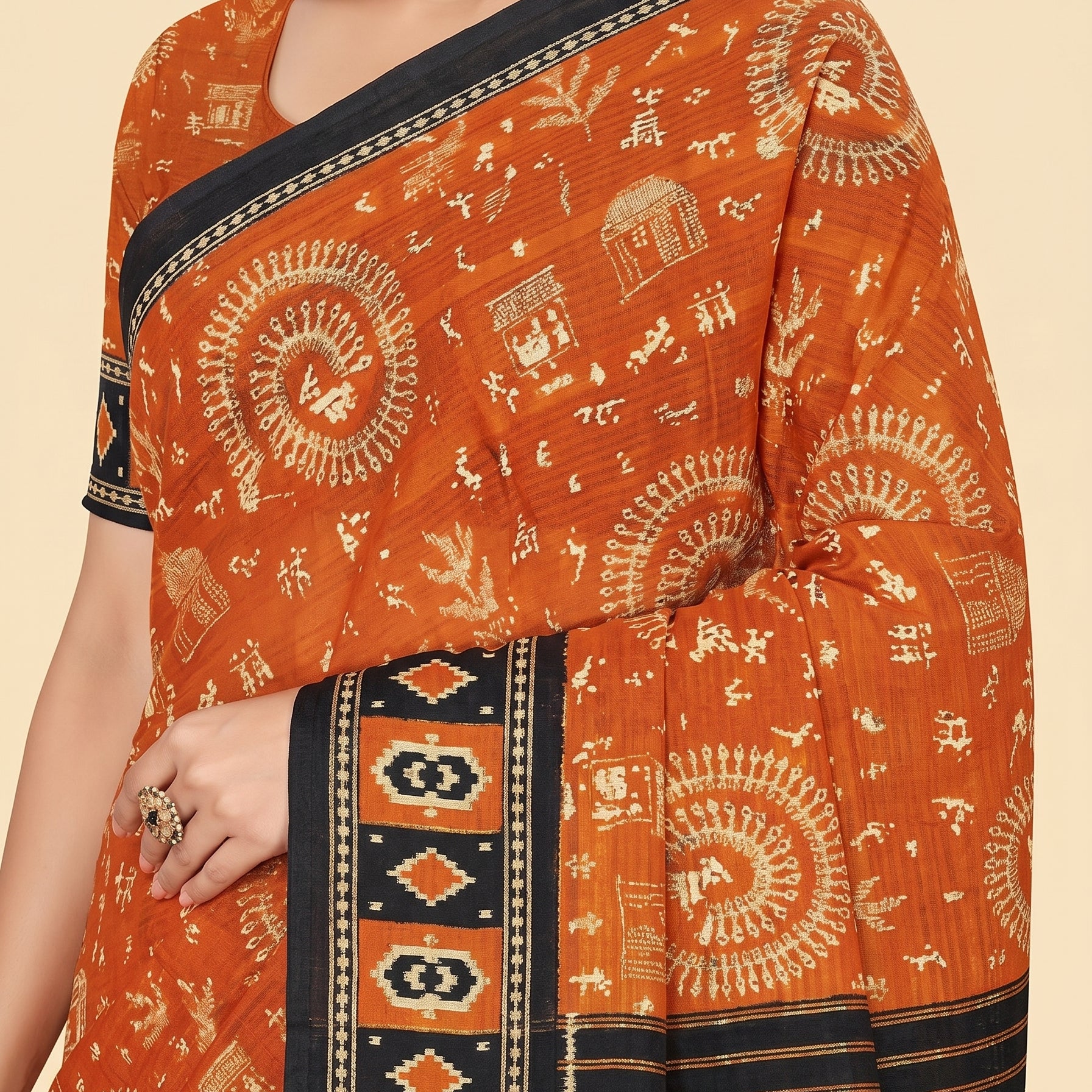 Pallu close-up