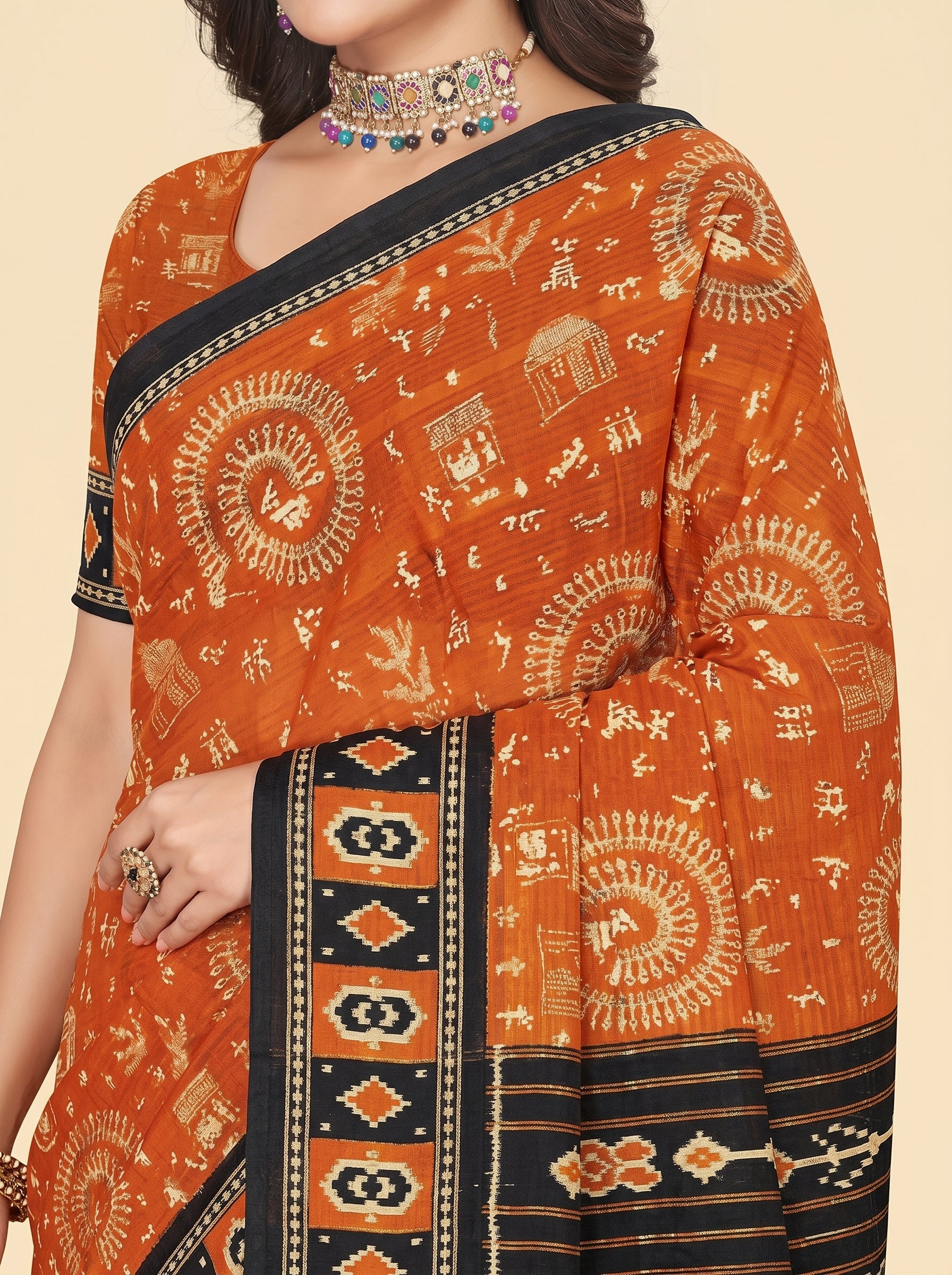 Pallu close-up