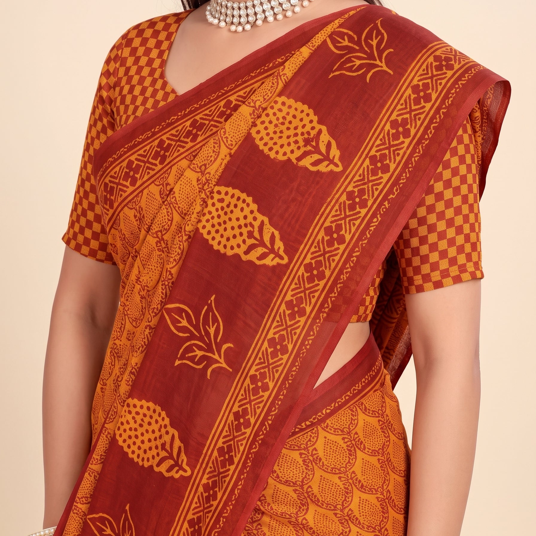 Shared pallu close-up [sku:KN-55042]