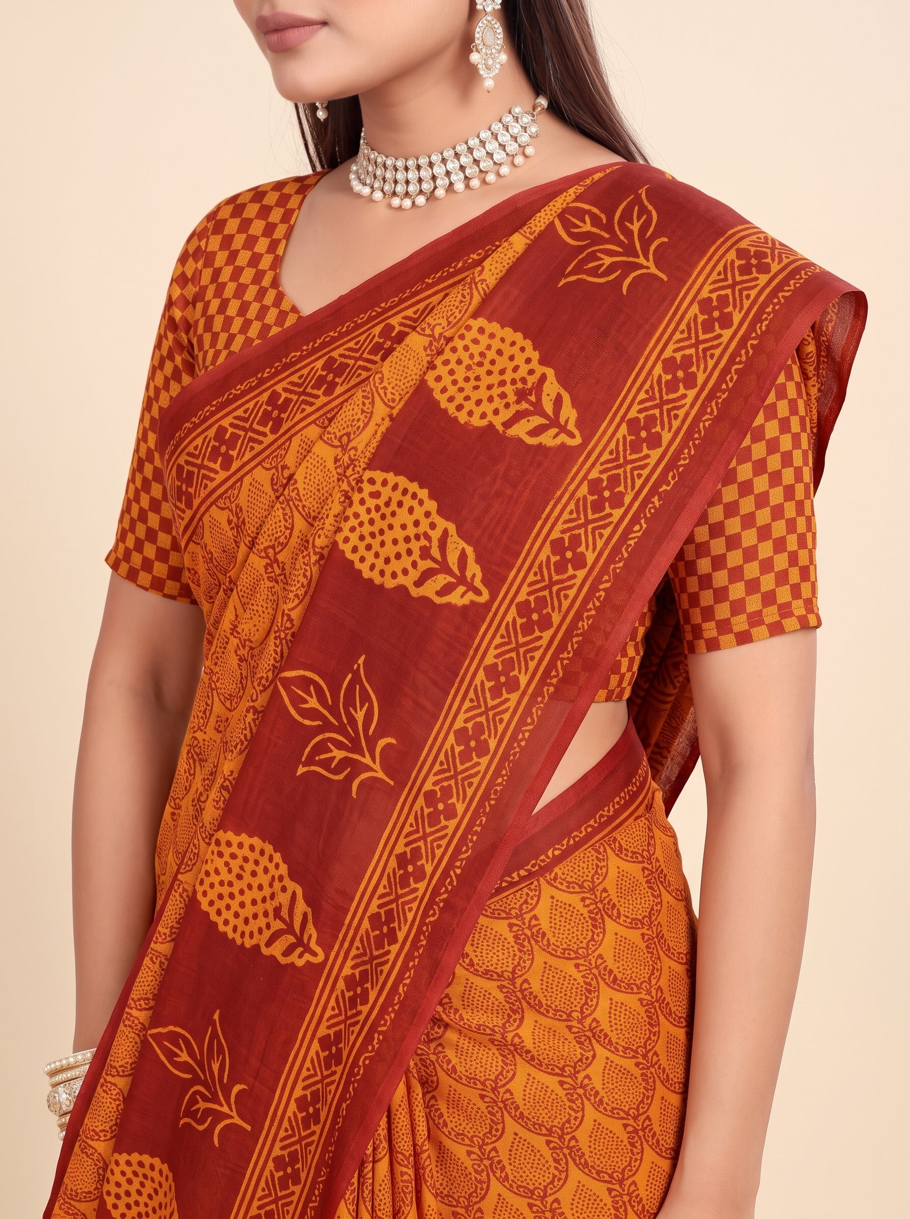 Shared pallu close-up [sku:KN-55042]