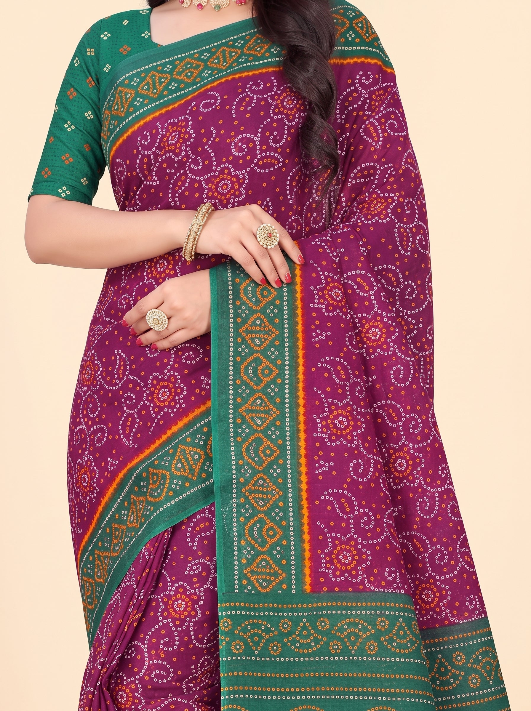 Shared pallu close-up [sku:KN-51893]